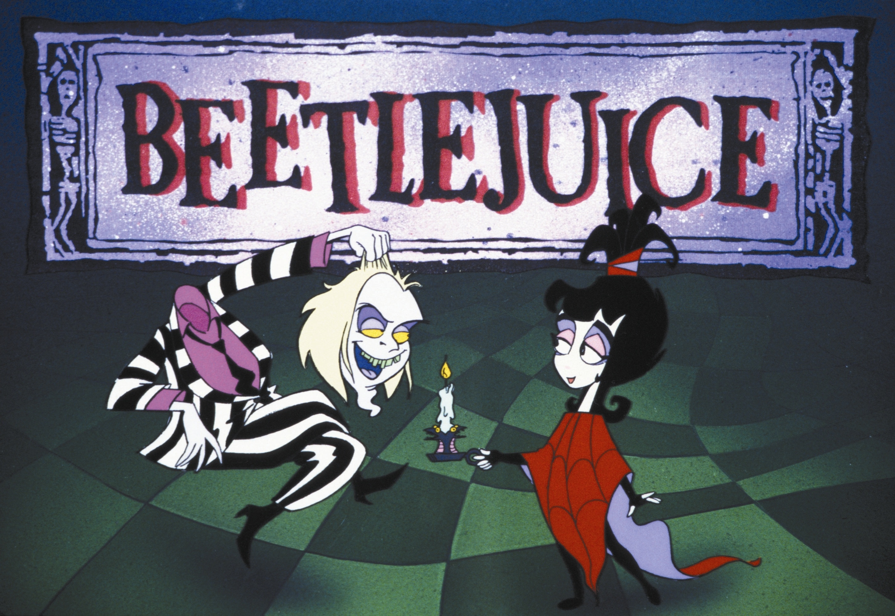 Beetlejuice cartoon, Animated series, Whimsical wallpapers, Comedic adventures, 2910x2000 HD Desktop