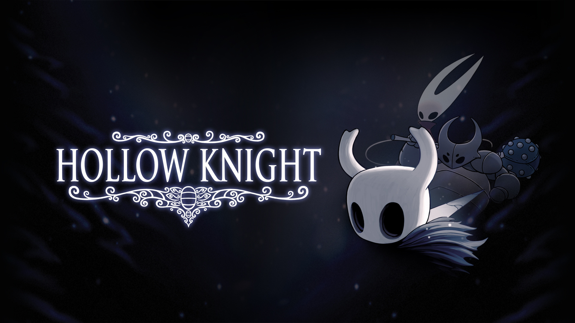 The Knight, Hornet, False Knight, HOLLOW KNIGHT logo, Full HD Desktop wallpaper