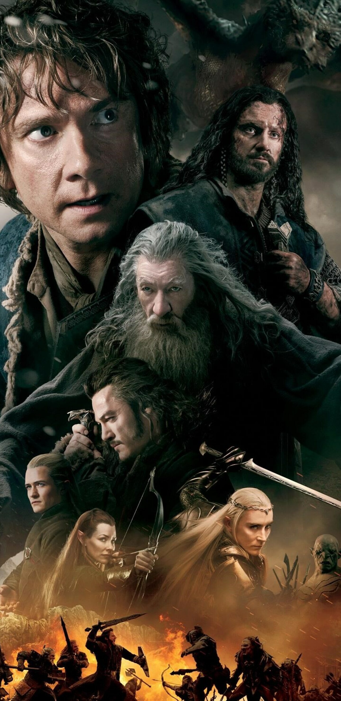 Hobbit Battle of the Five Armies, Samsung Galaxy wallpapers, Immersive detail, Epic battle, 1440x2960 HD Phone