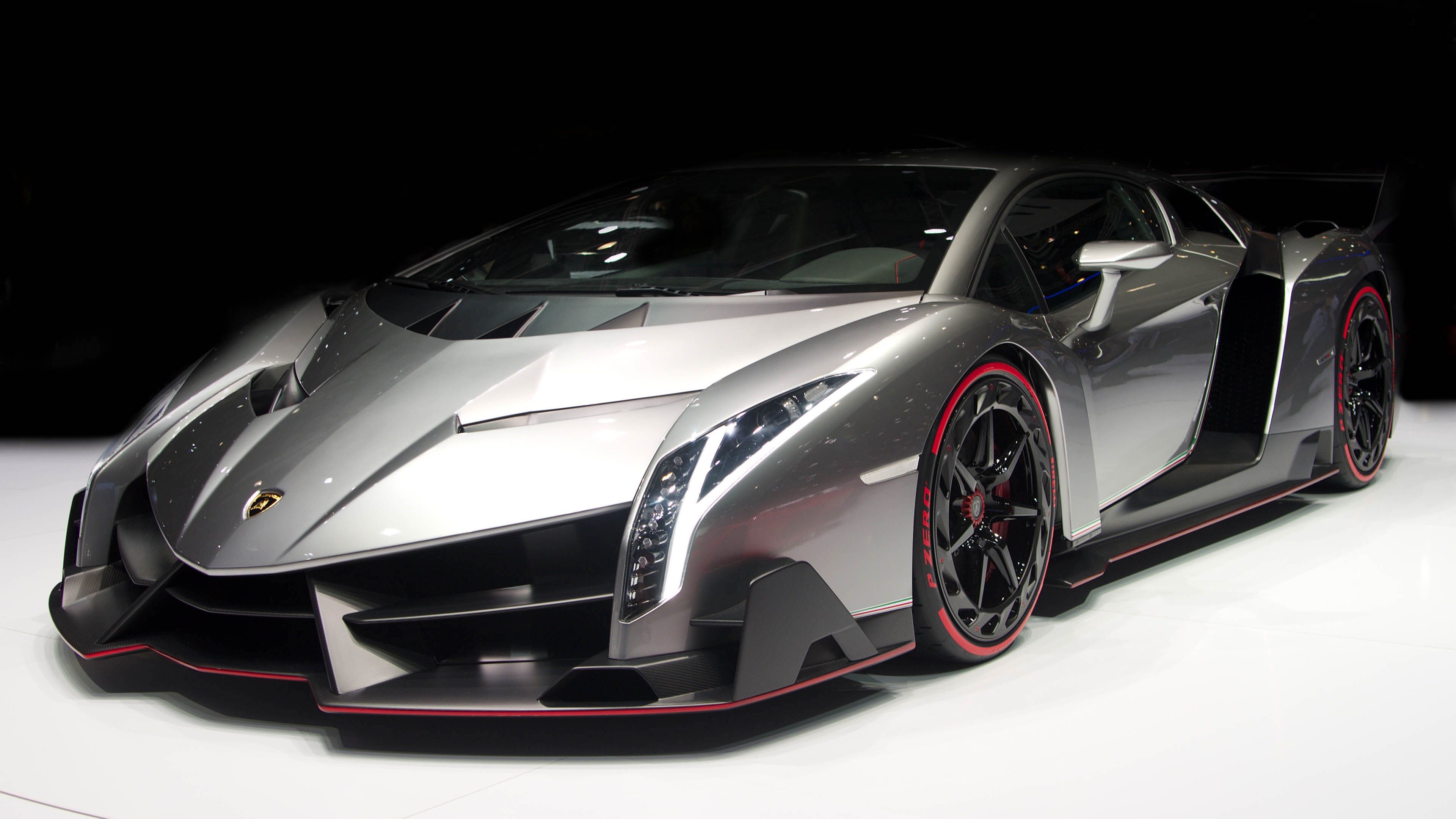 Showroom, Lamborghini Veneno Wallpaper, 3840x2160 4K Desktop