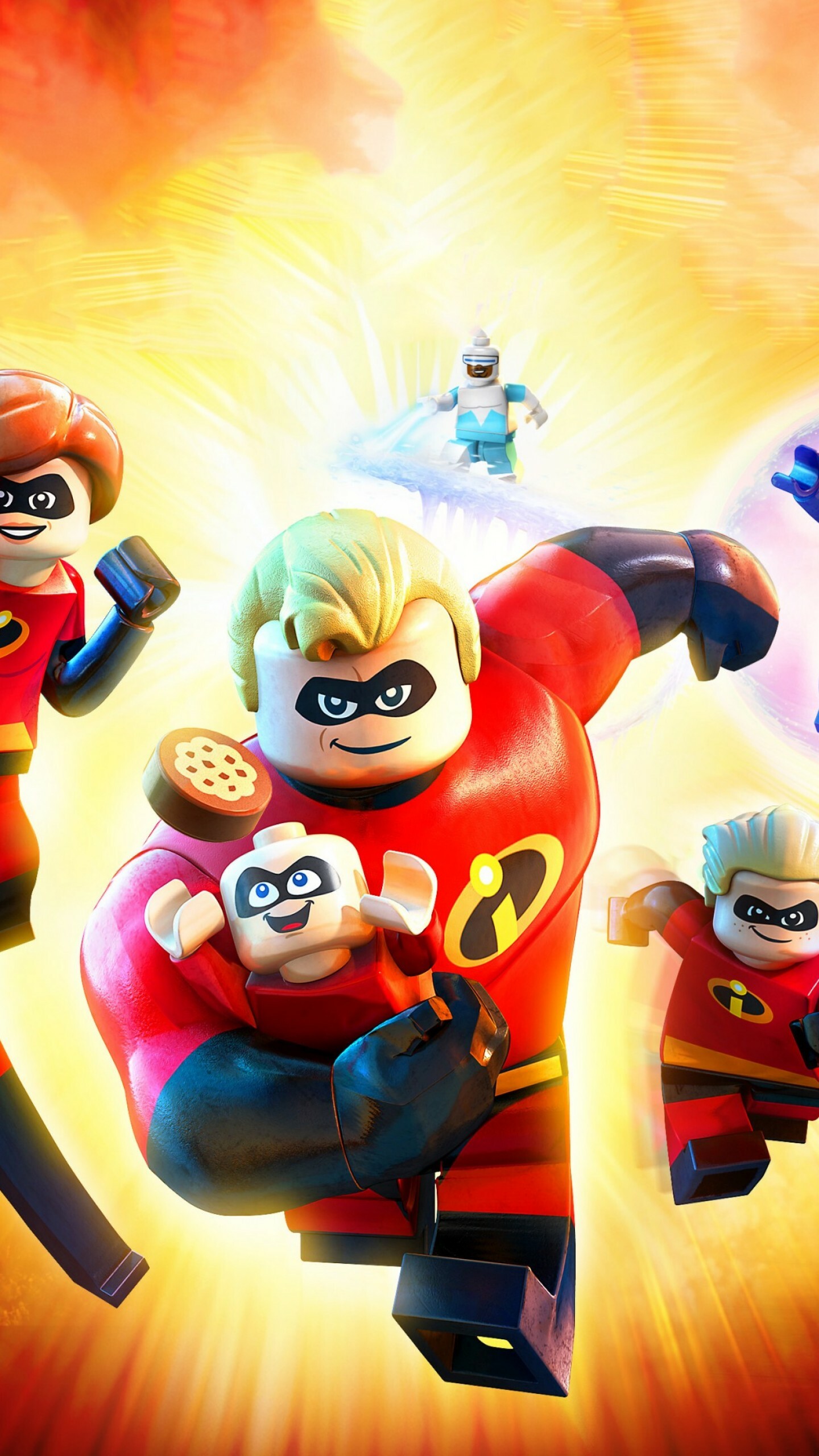 Lego Incredibles game, 4k screenshot, Animated adventures, Building block fun, 1440x2560 HD Phone