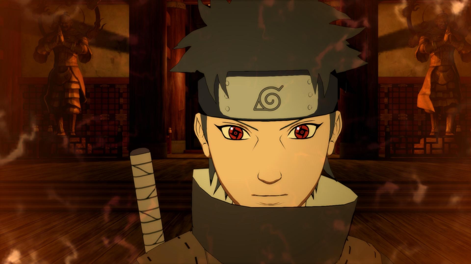 Shisui Uchiha, Mangekyo Sharingan, Konohagakure forehead protector, Full HD Desktop wallpaper