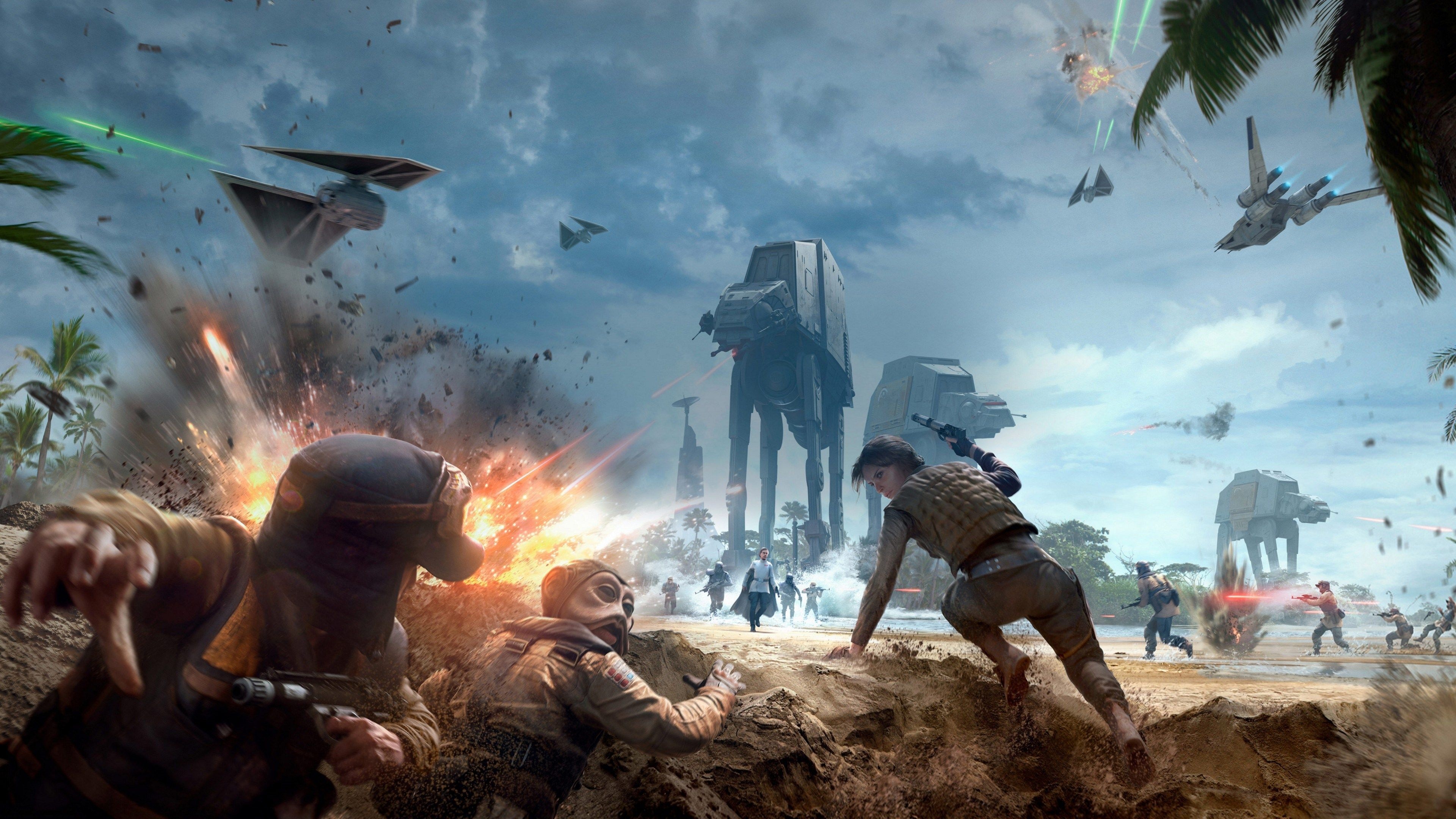 4K high quality wallpaper, Star Wars Battlefront, 3840x2160 4K Desktop