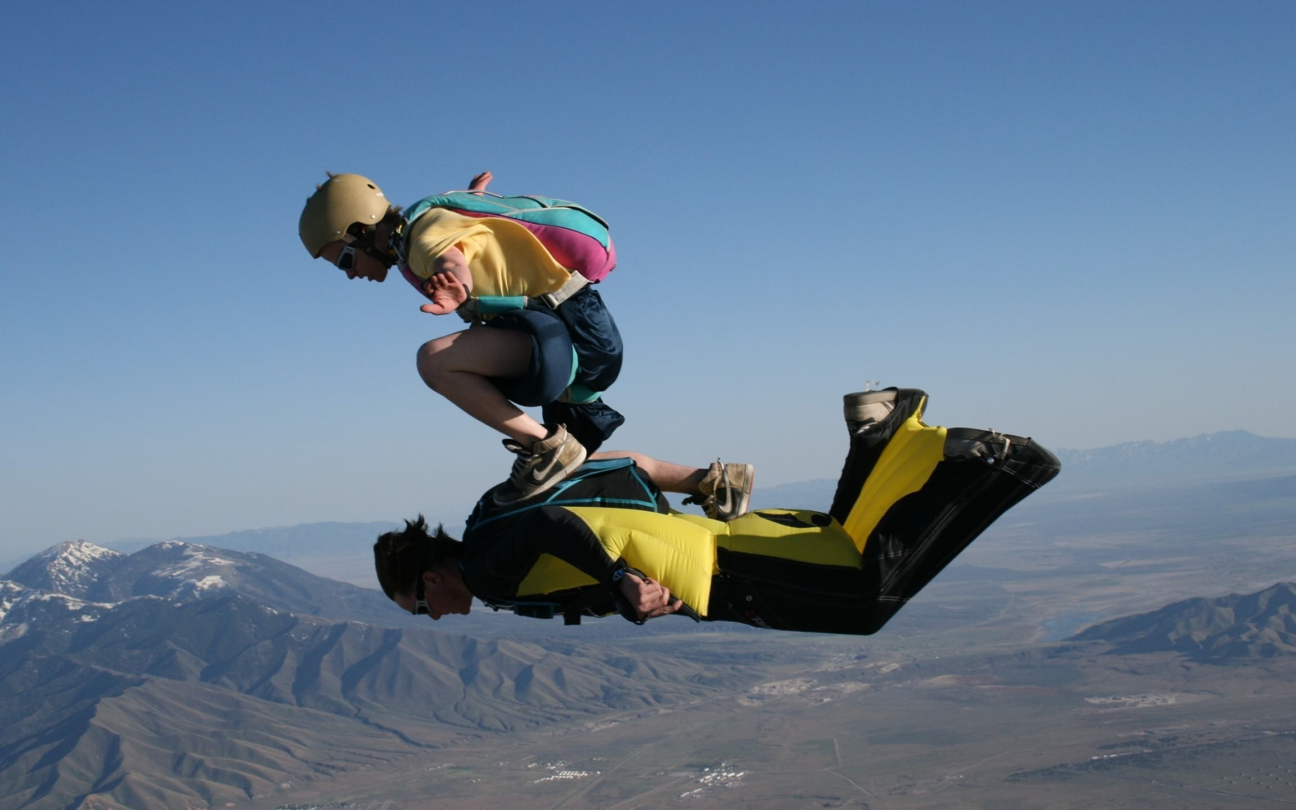 Wingsuit flying, Skydiving, Extreme sports, Thrill, 2560x1600 HD Desktop