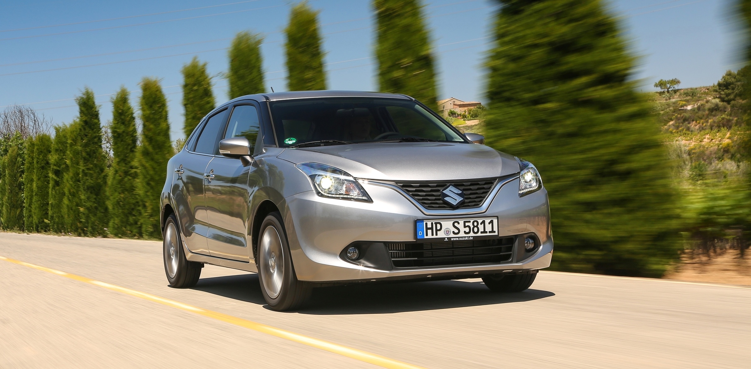 Suzuki Baleno, Thrifty compact car, 2420x1190 Dual Screen Desktop