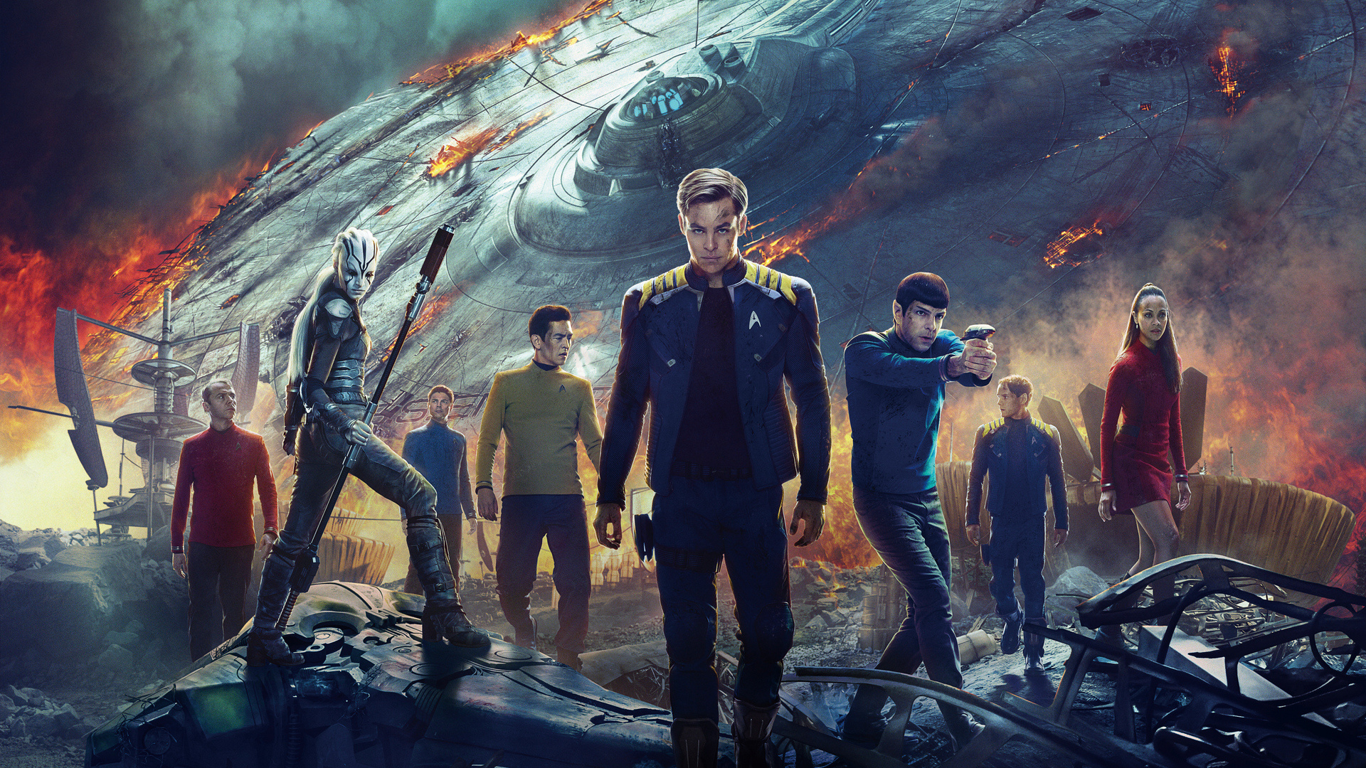 Star Trek Beyond, 5K wallpapers, Futuristic visuals, Stunning backgrounds, 1920x1080 Full HD Desktop