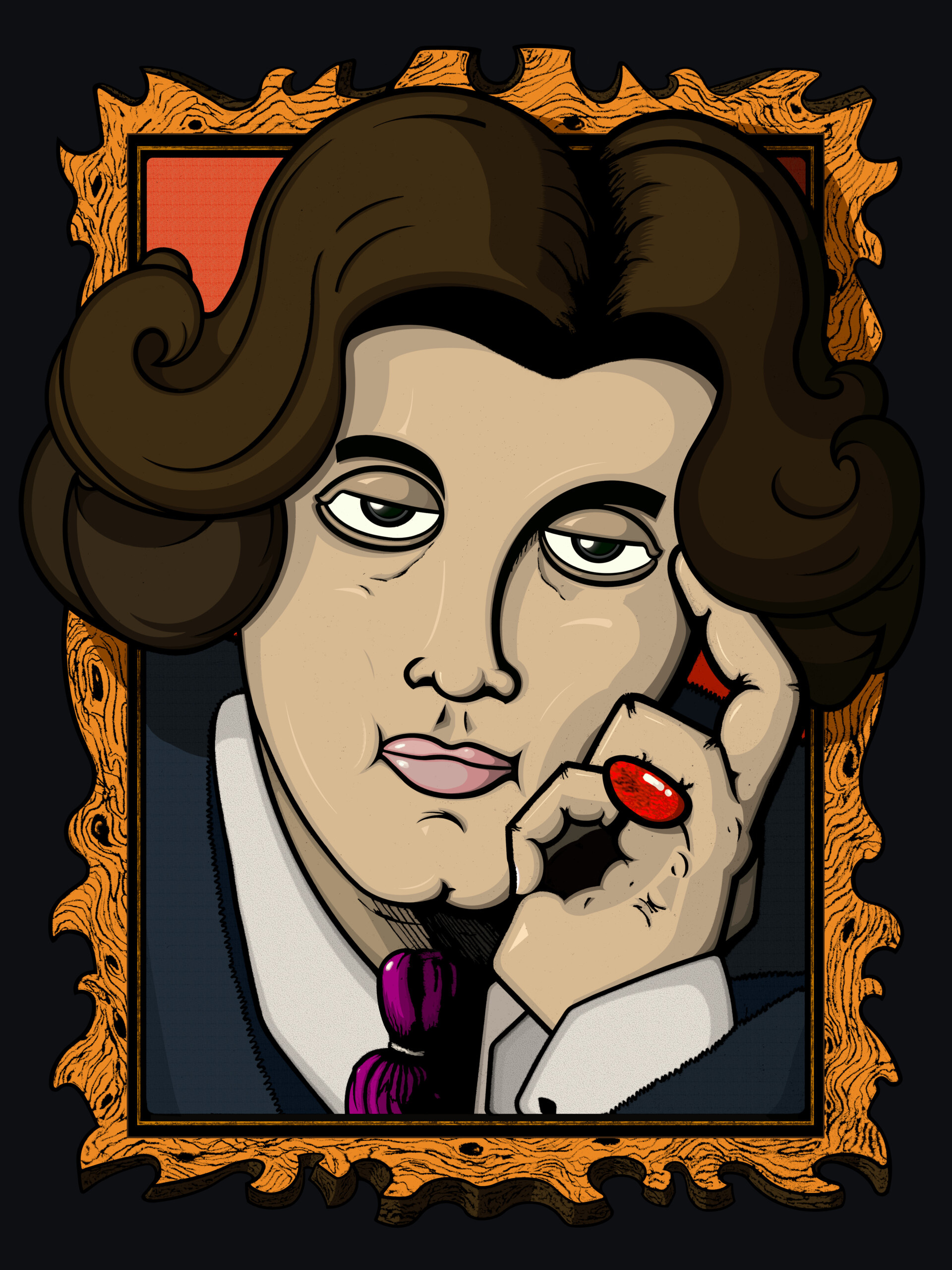 Oscar Wilde, Artstation artwork, Creative brilliance, Iconic figure, 1920x2560 HD Phone