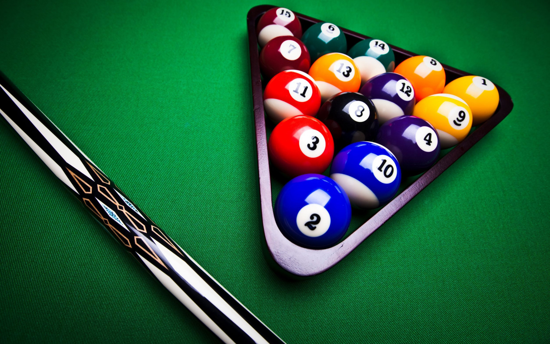 Cue Sports, Billiard balls, Cue stick wallpaper, 1920x1200 HD Desktop