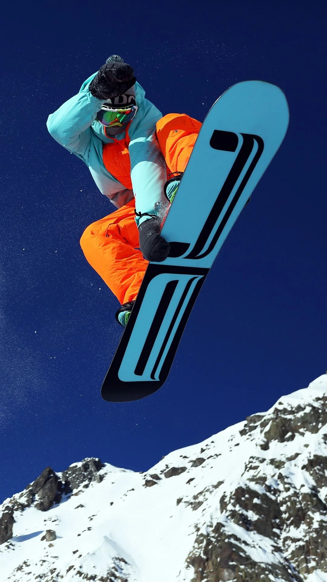 Snowboarding tricks, Extreme sports, Mountain slopes, Adrenaline rush, 1080x1920 Full HD Phone