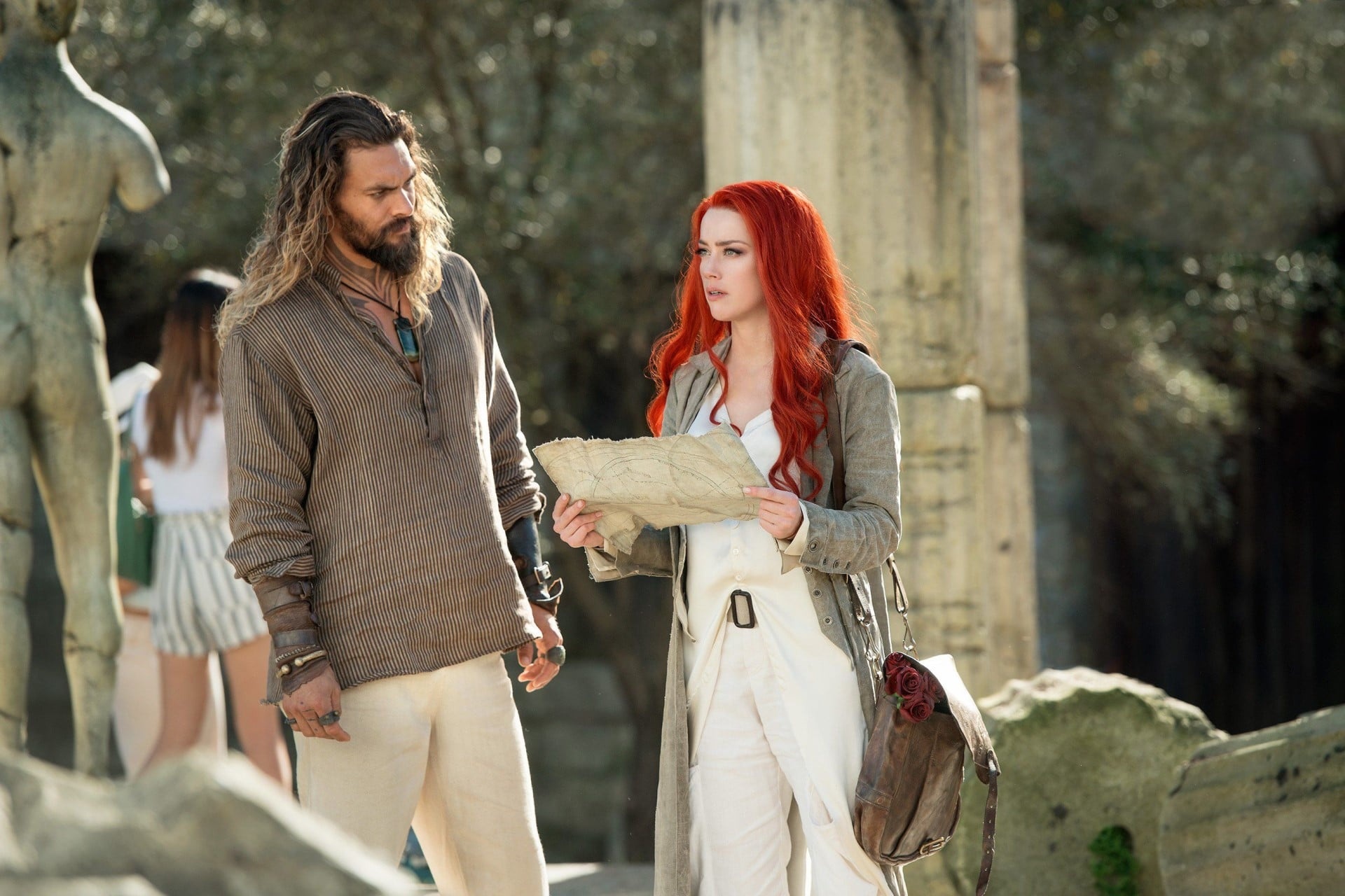 Jason Momoa and Amber Heard, Aquaman movie, High-definition wallpaper, On-screen chemistry, 1920x1280 HD Desktop