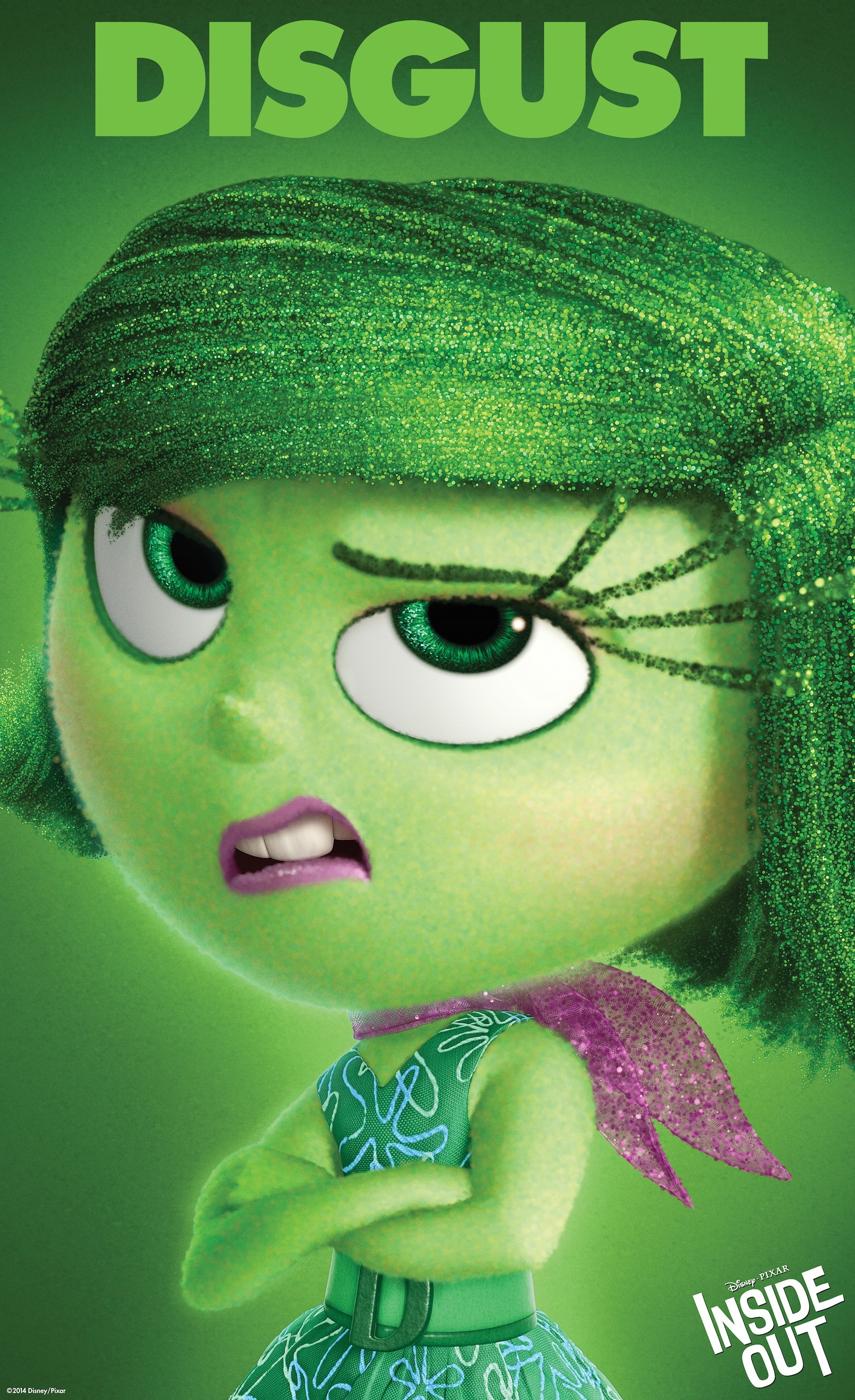 Disgust, Inside Out Wallpaper, 1800x2950 HD Phone