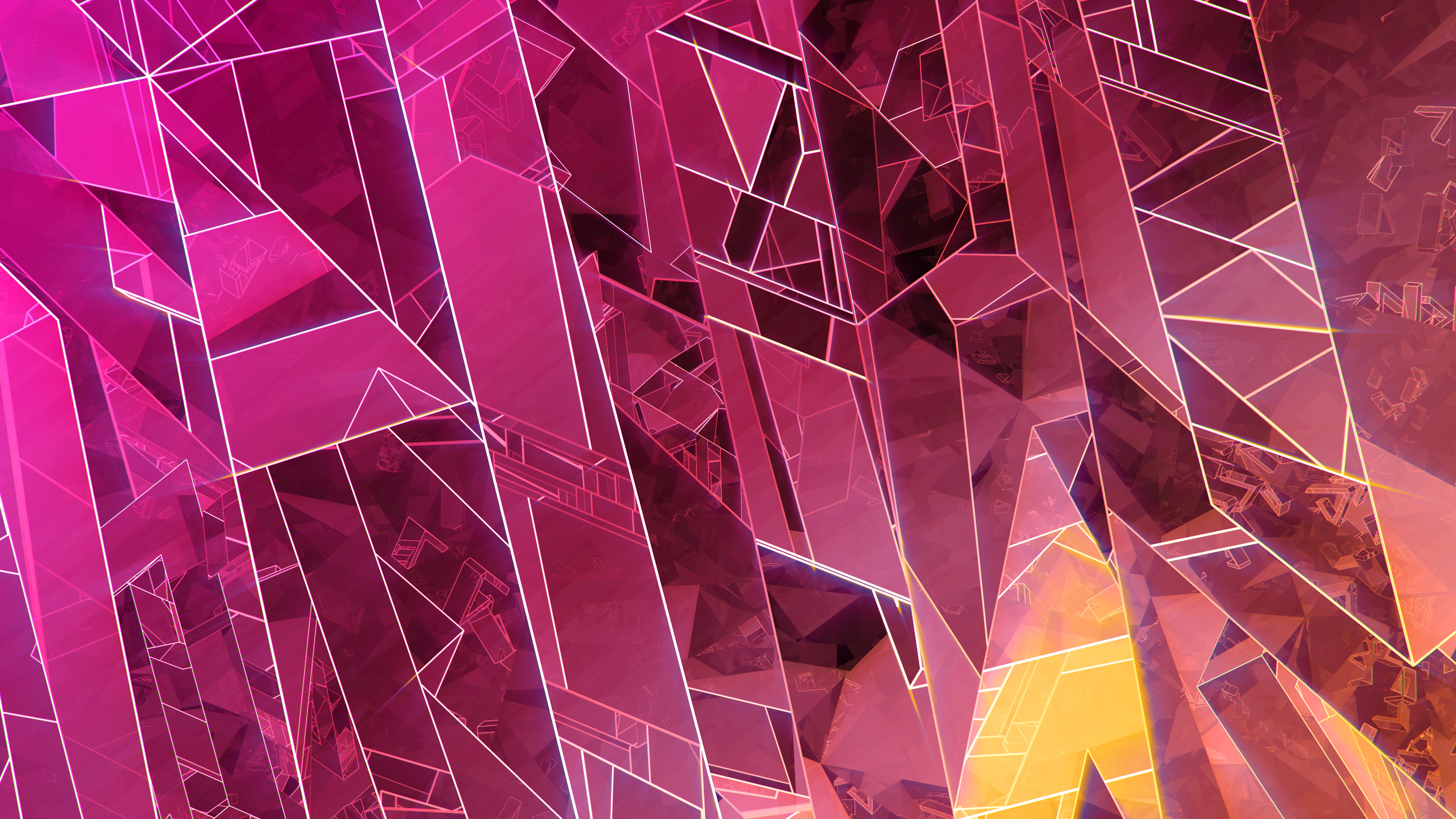 Abstract crystal 4K, Abstract 4K wallpapers, 3840x2160 4K Desktop