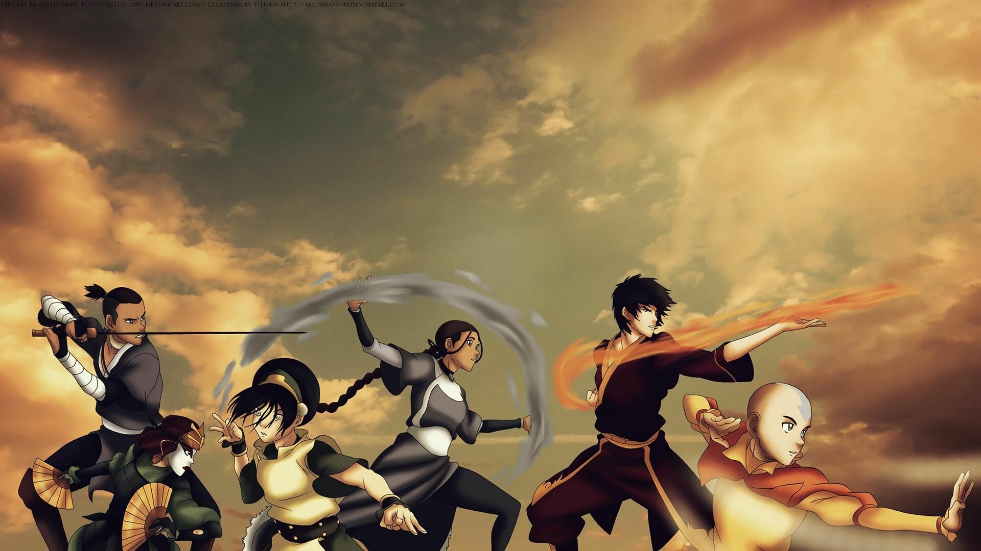 Avatar: The Last Airbender, Epic anime, Elemental battles, Aang's legacy, 1920x1080 Full HD Desktop