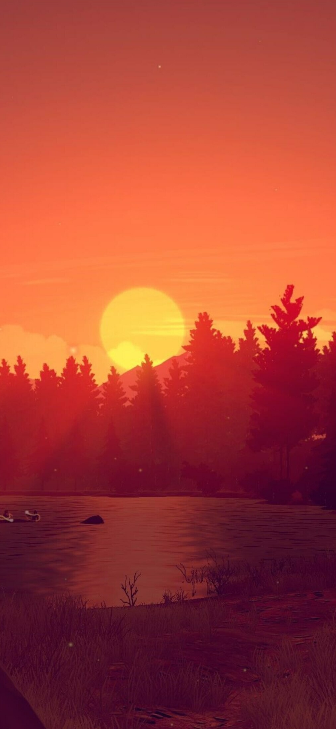 Firewatch game, Sunset scenery, iPhone wallpapers, Gaming, 1130x2440 HD Phone