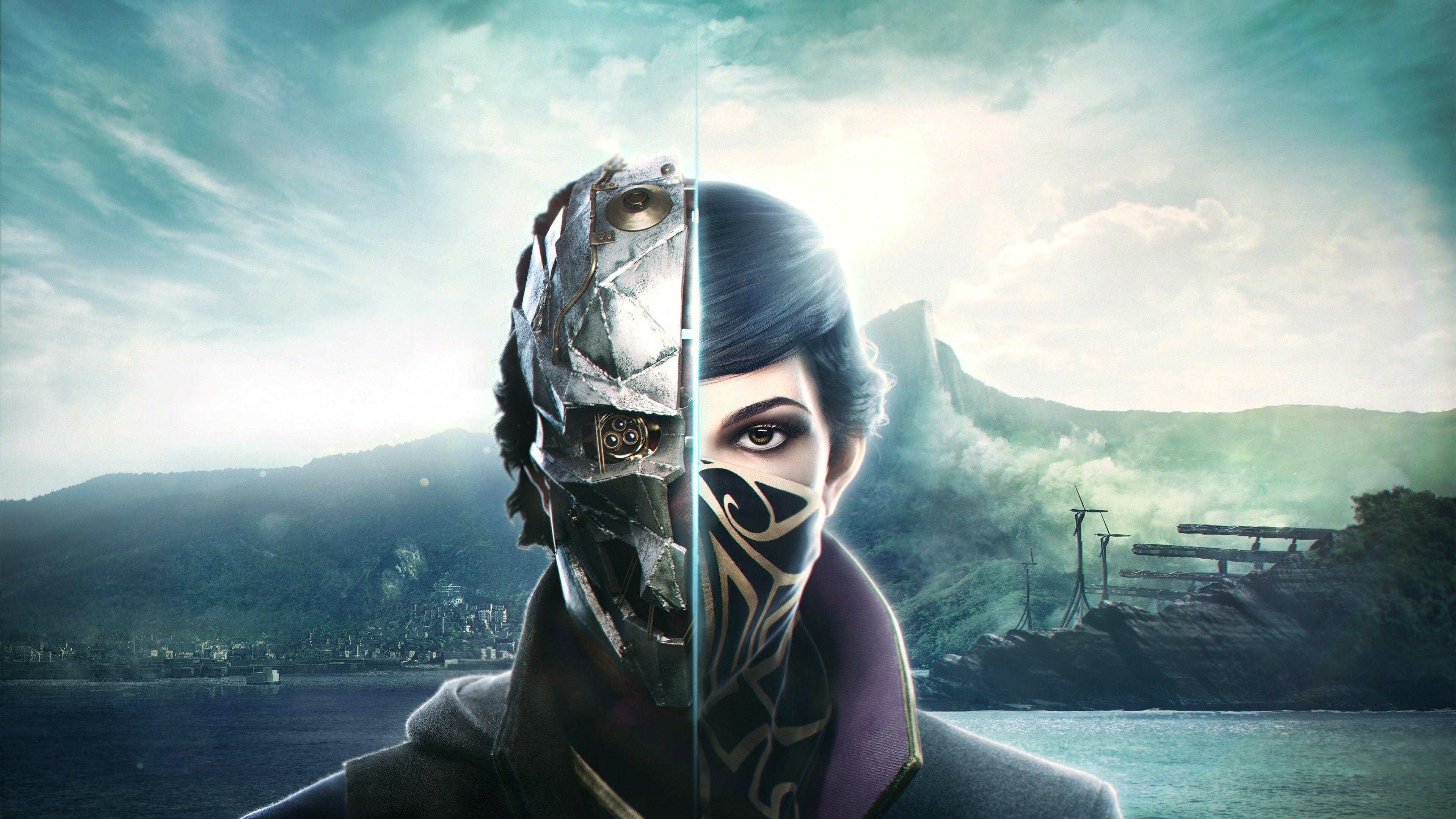 Dishonored franchise, Stealth action, Corvo Attano, Dark and gritty, 3840x2160 4K Desktop