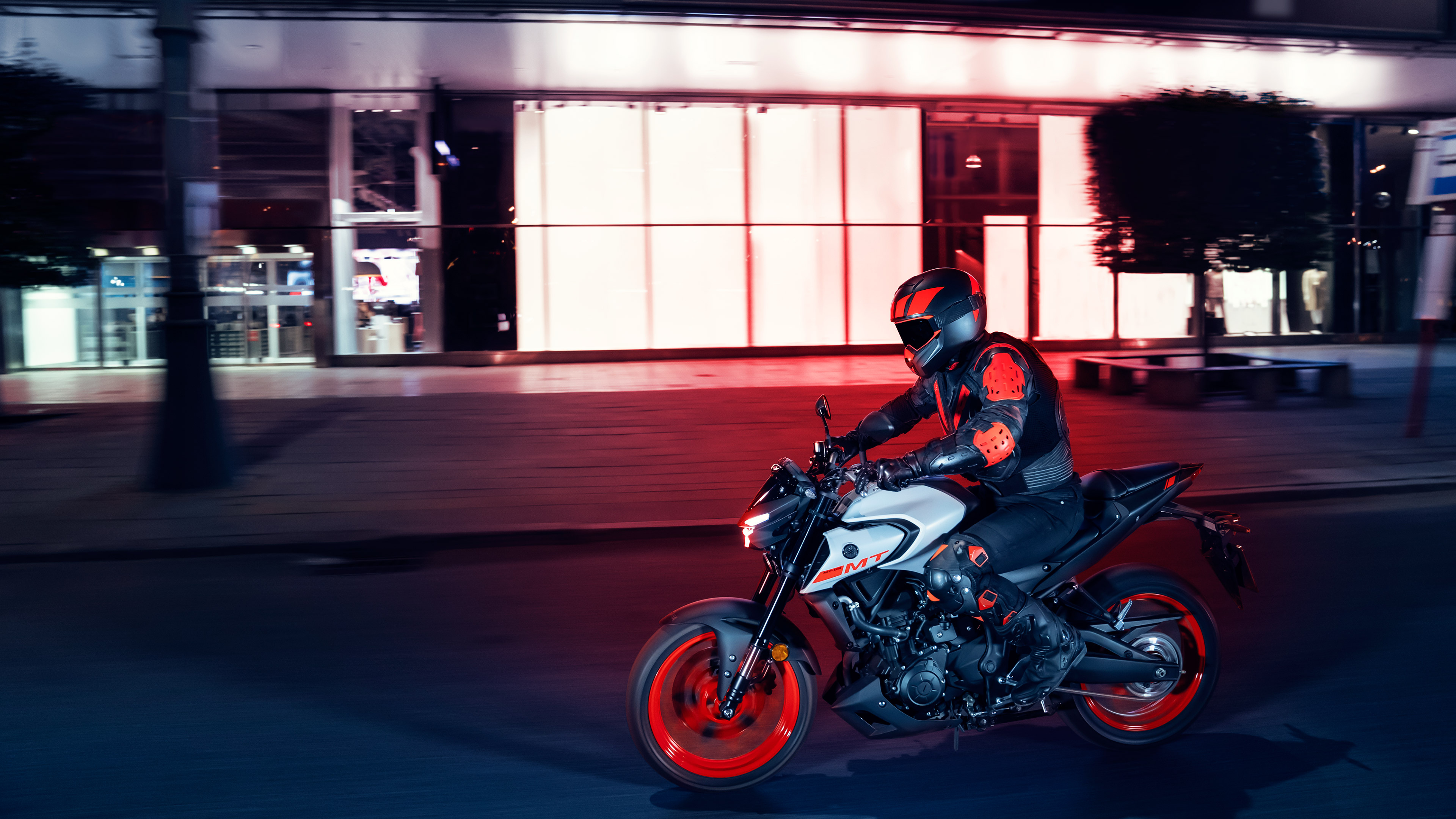 Yamaha MT-03, Bold performance, Exhilarating ride, Technological prowess, 3840x2160 4K Desktop