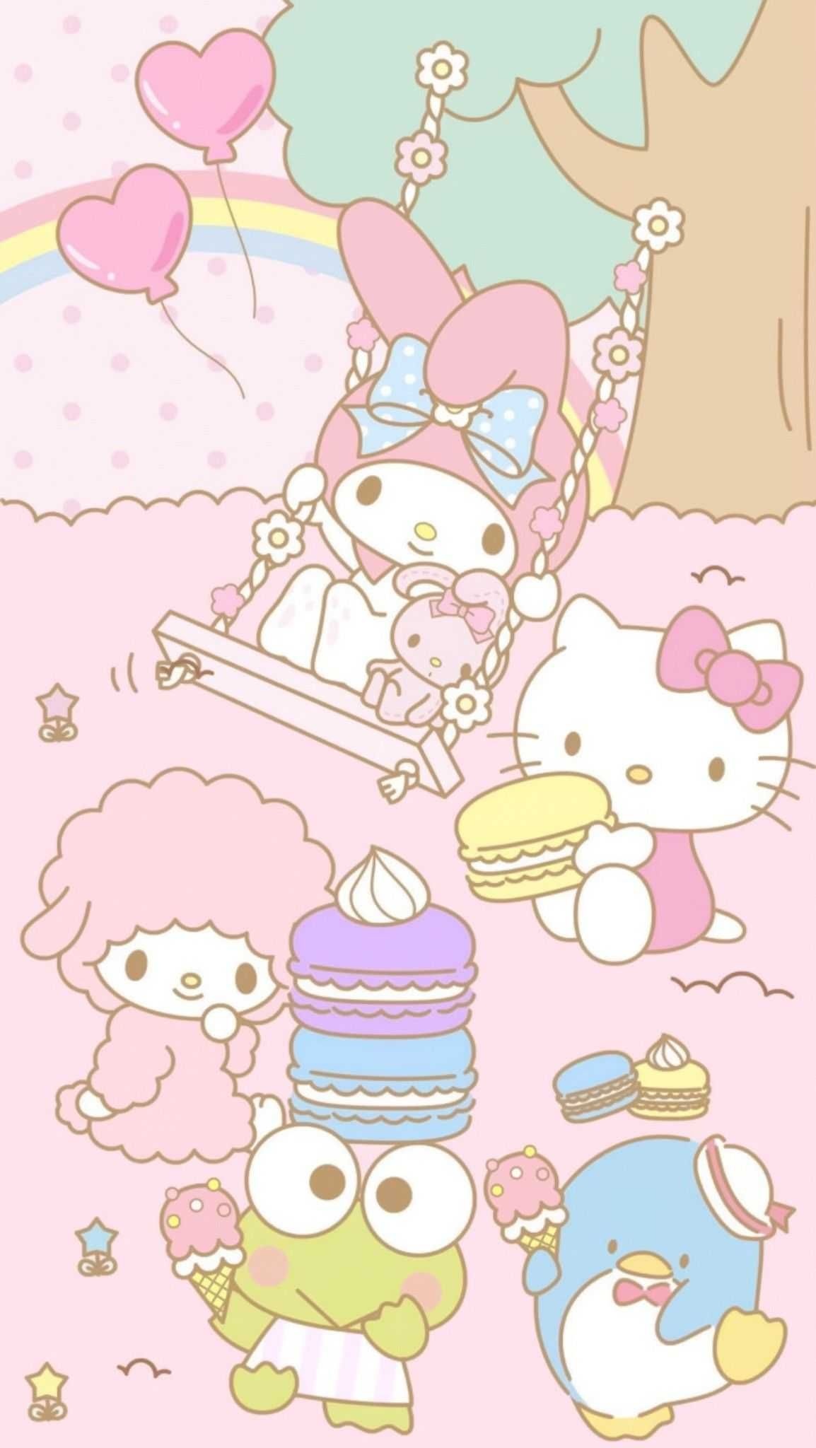 Sweets, Hello Kitty and Friends Wallpaper, 1160x2050 HD Phone