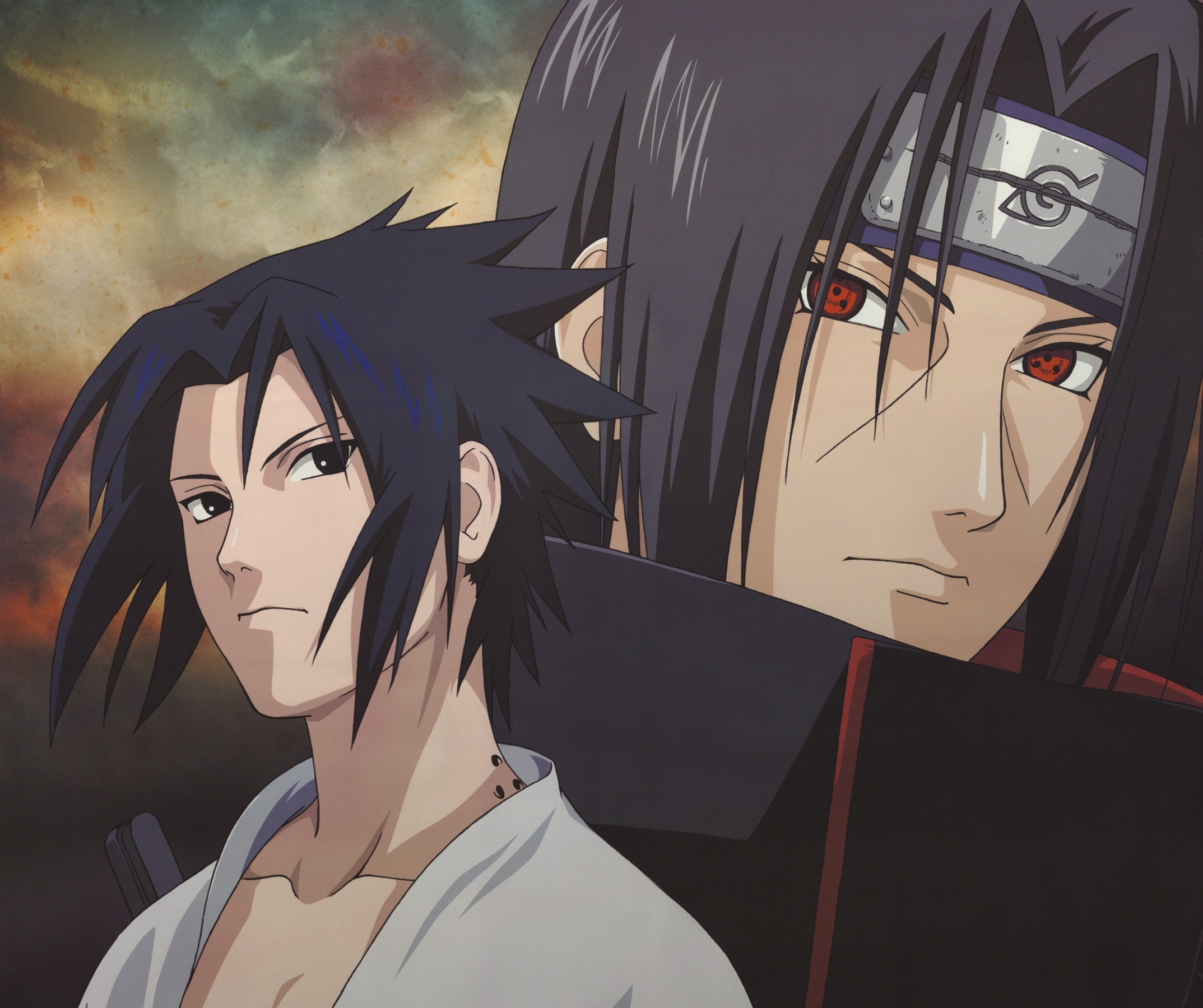 Sasuke Uchiha, Itachi Uchiha, Sharingan, HD Desktop wallpaper