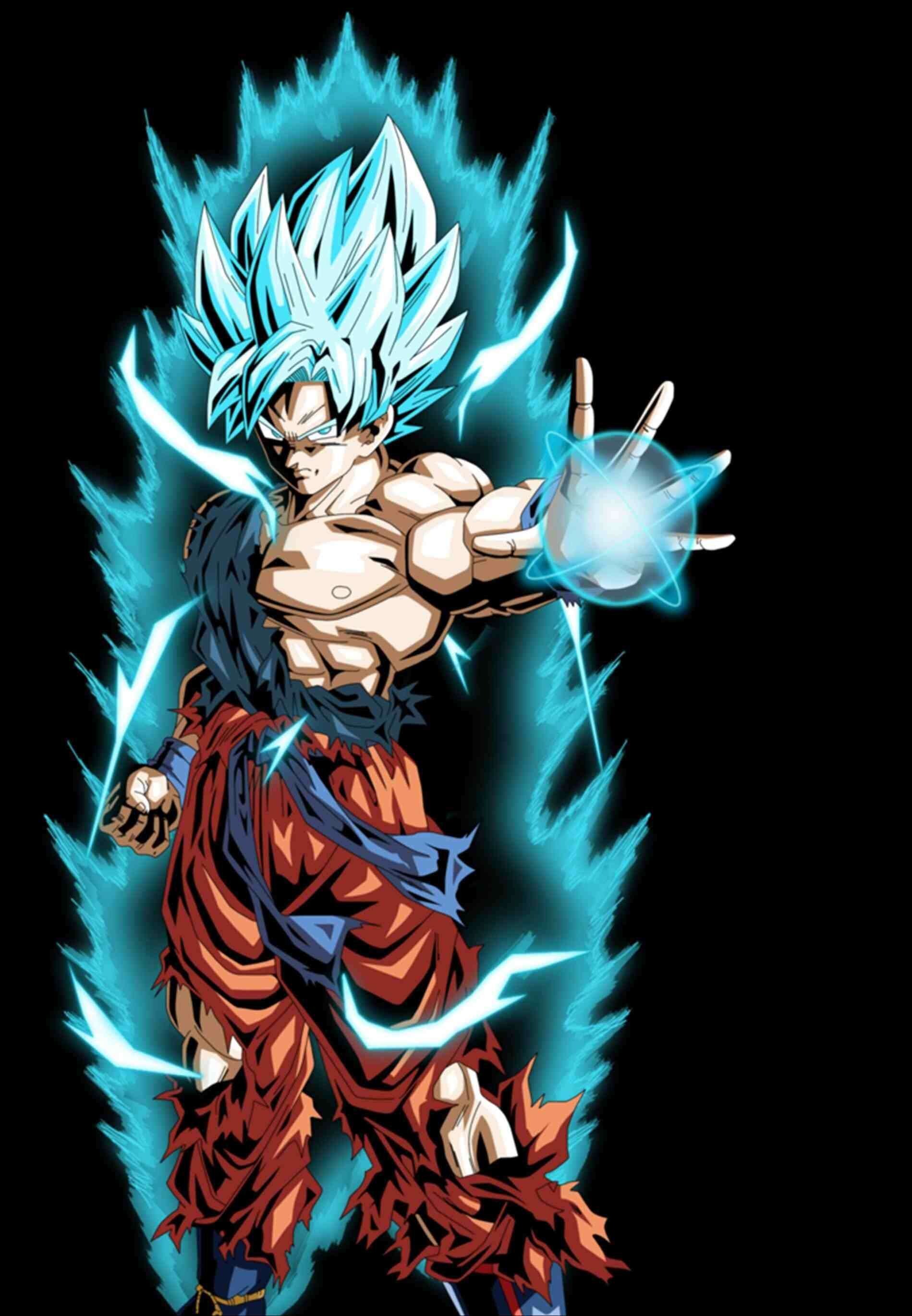 Goku God Kamehameha, Free backgrounds, 1900x2740 HD Phone