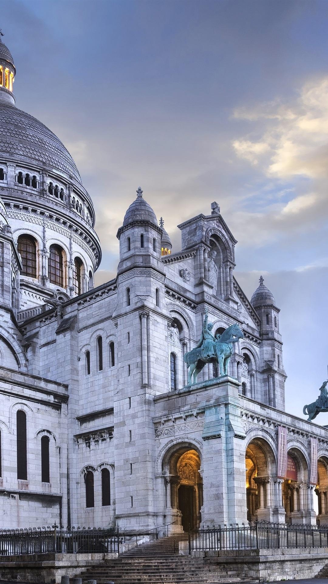 Sacre Coeur, Travel, Paris, Landmark, 1080x1920 Full HD Phone