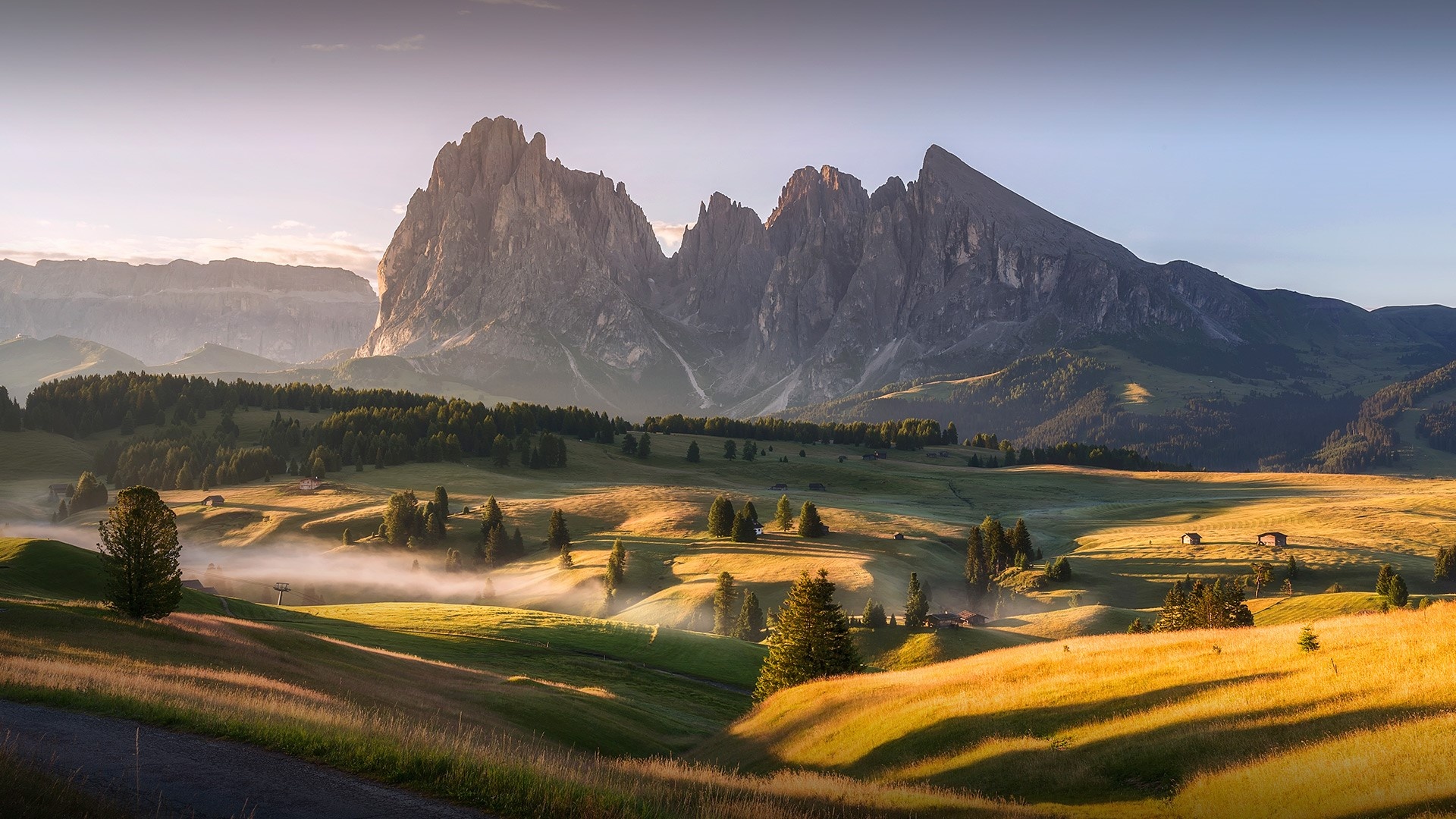 Alpe di Siusi, Summer in Dolomites, South Tyrol, Windows 10 spotlight, 1920x1080 Full HD Desktop