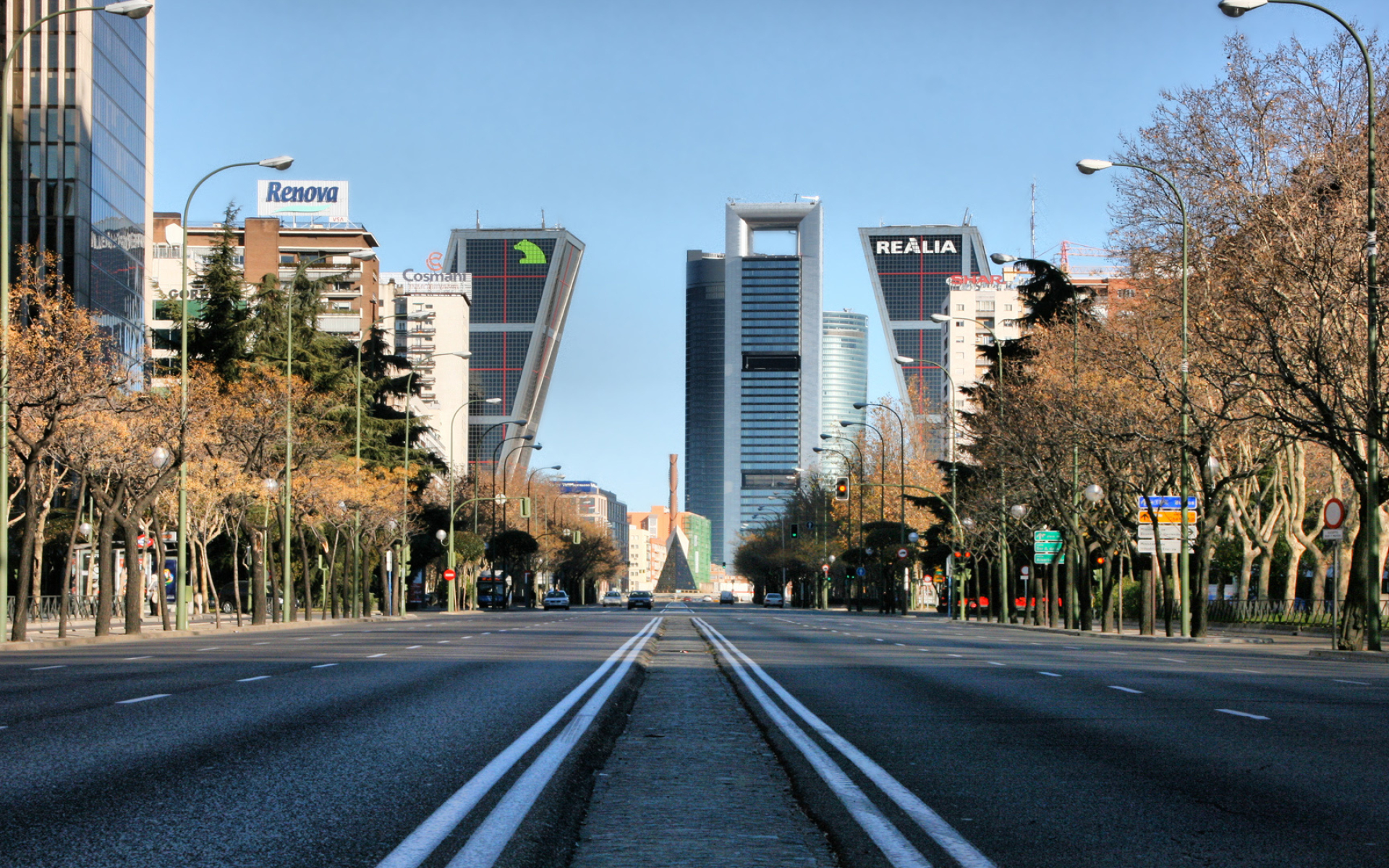 La Castellana, Madrid Wallpaper, 1920x1200 HD Desktop