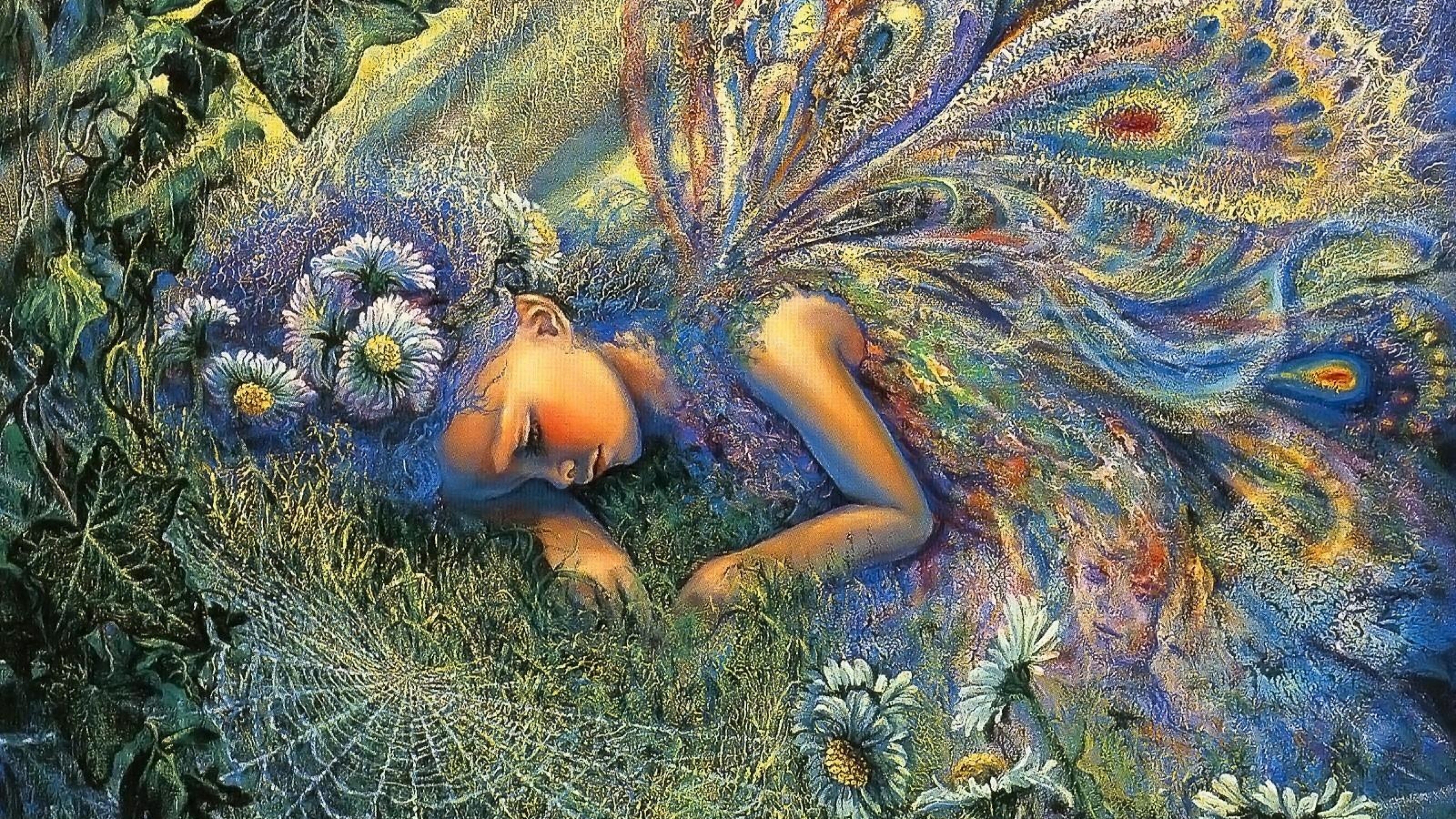 Josephine Wall, Little fairy, 4K Ultra HD, Delicate and enchanting, 3840x2160 4K Desktop