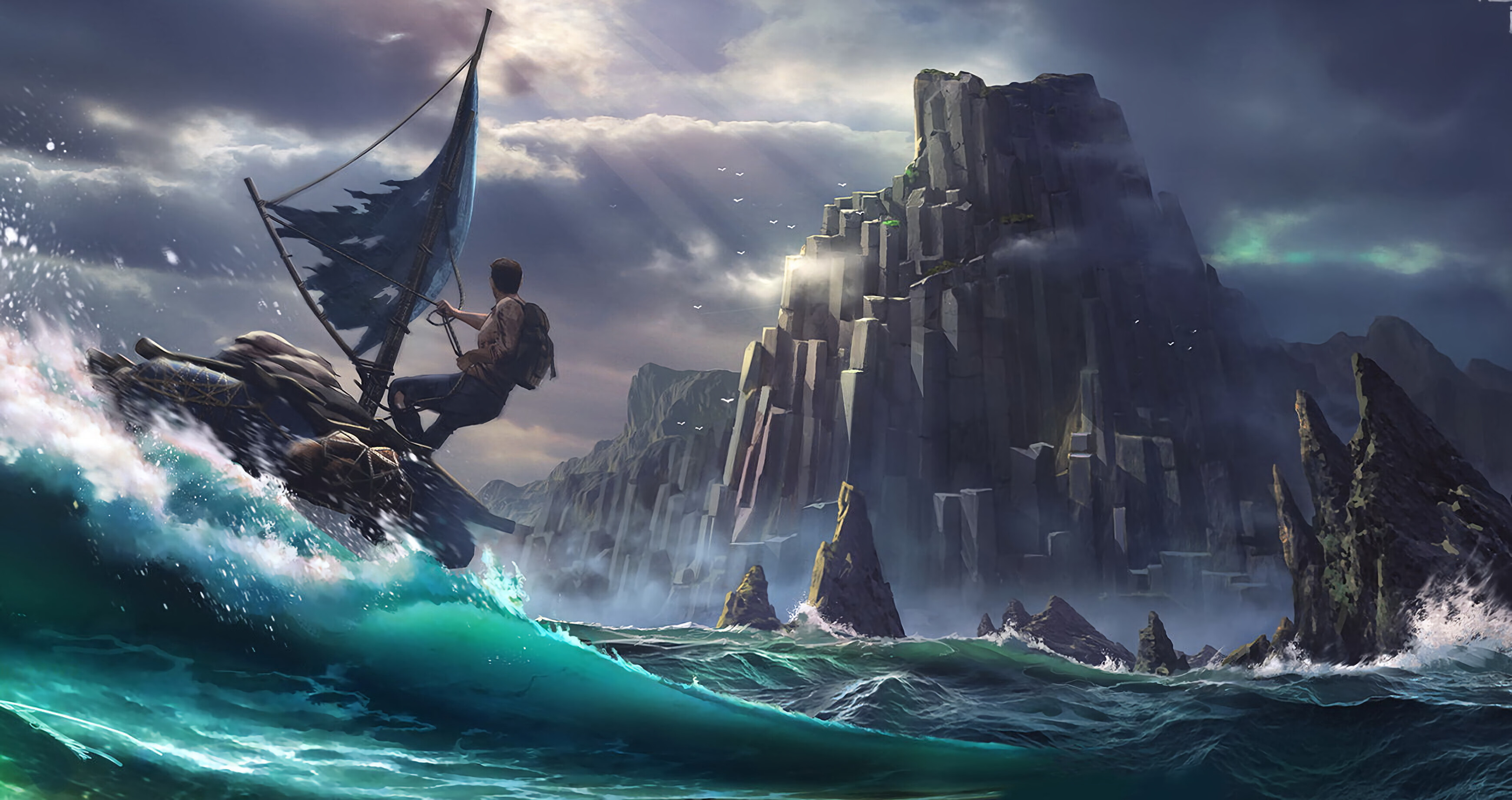 LOST in BLUE, Island exploration, Hidden treasures, Uncharted territories, 3480x1850 HD Desktop