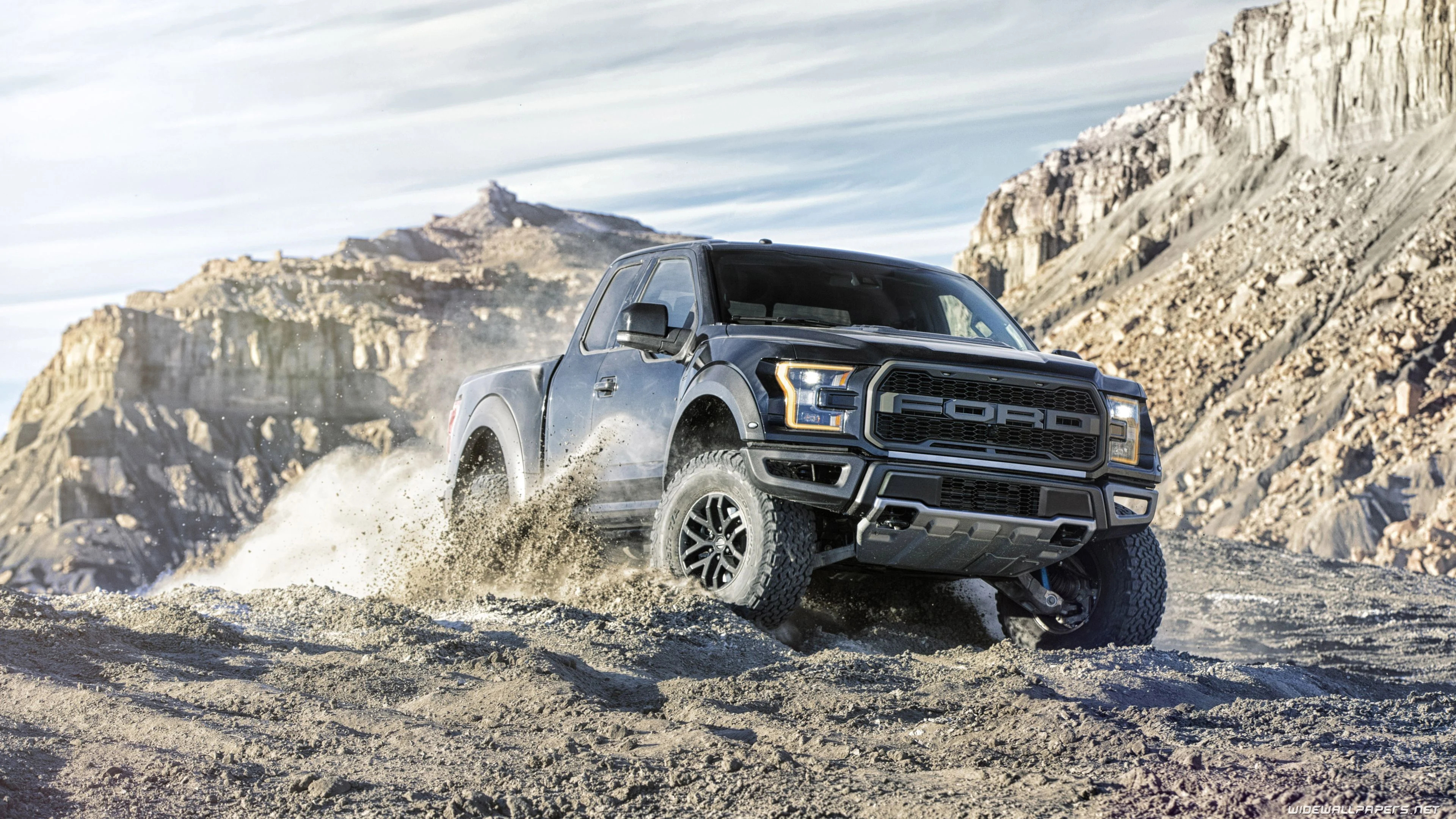 Ford F-150 Raptor, Off-road Driving Wallpaper, 3840x2160 4K Desktop