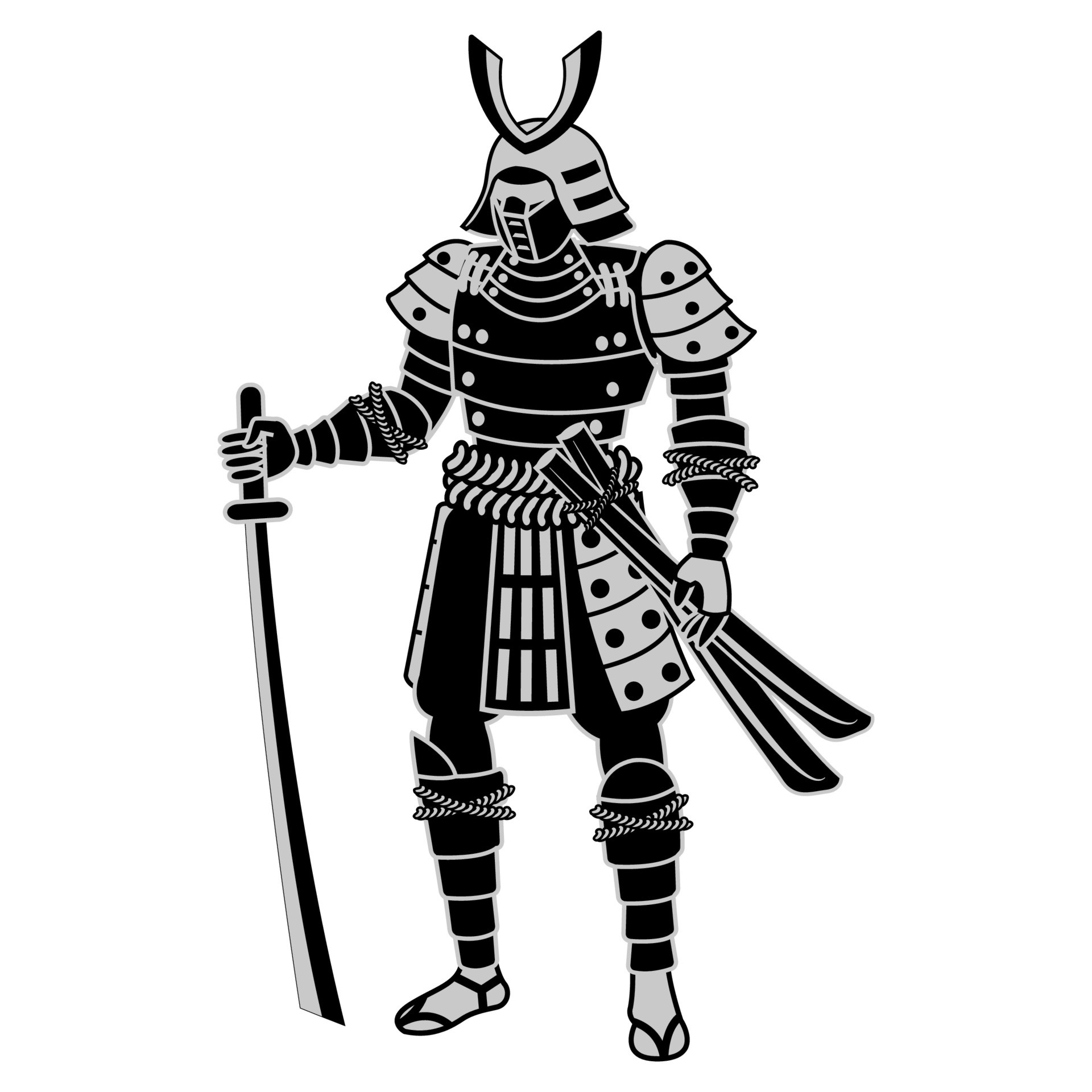 armored samurai warrior, traditional kabuto helmet, katana sword, HD Phone wallpaper