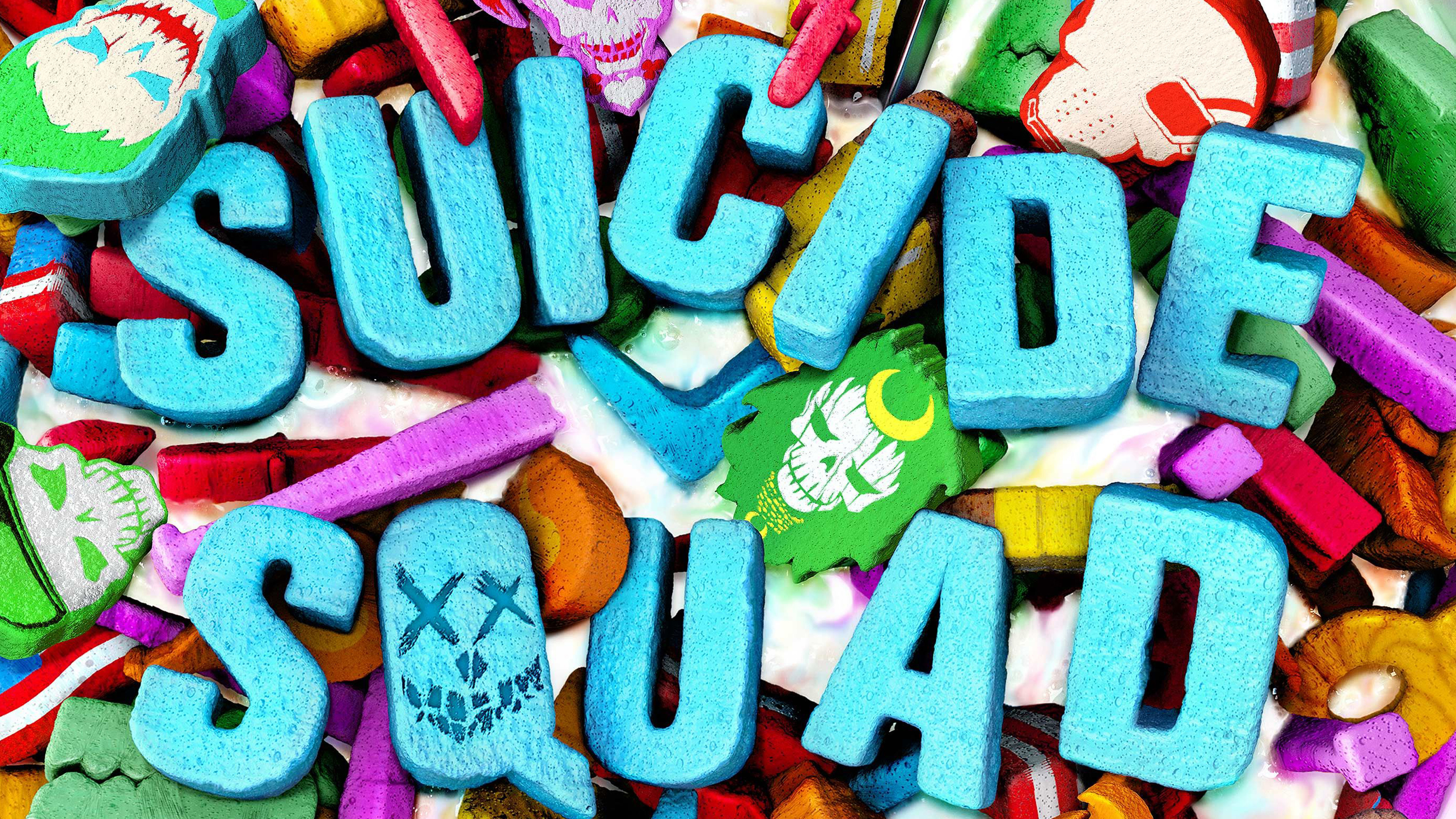 Suicide Squad, Halloween Candies Wallpaper, 3840x2160 4K Desktop