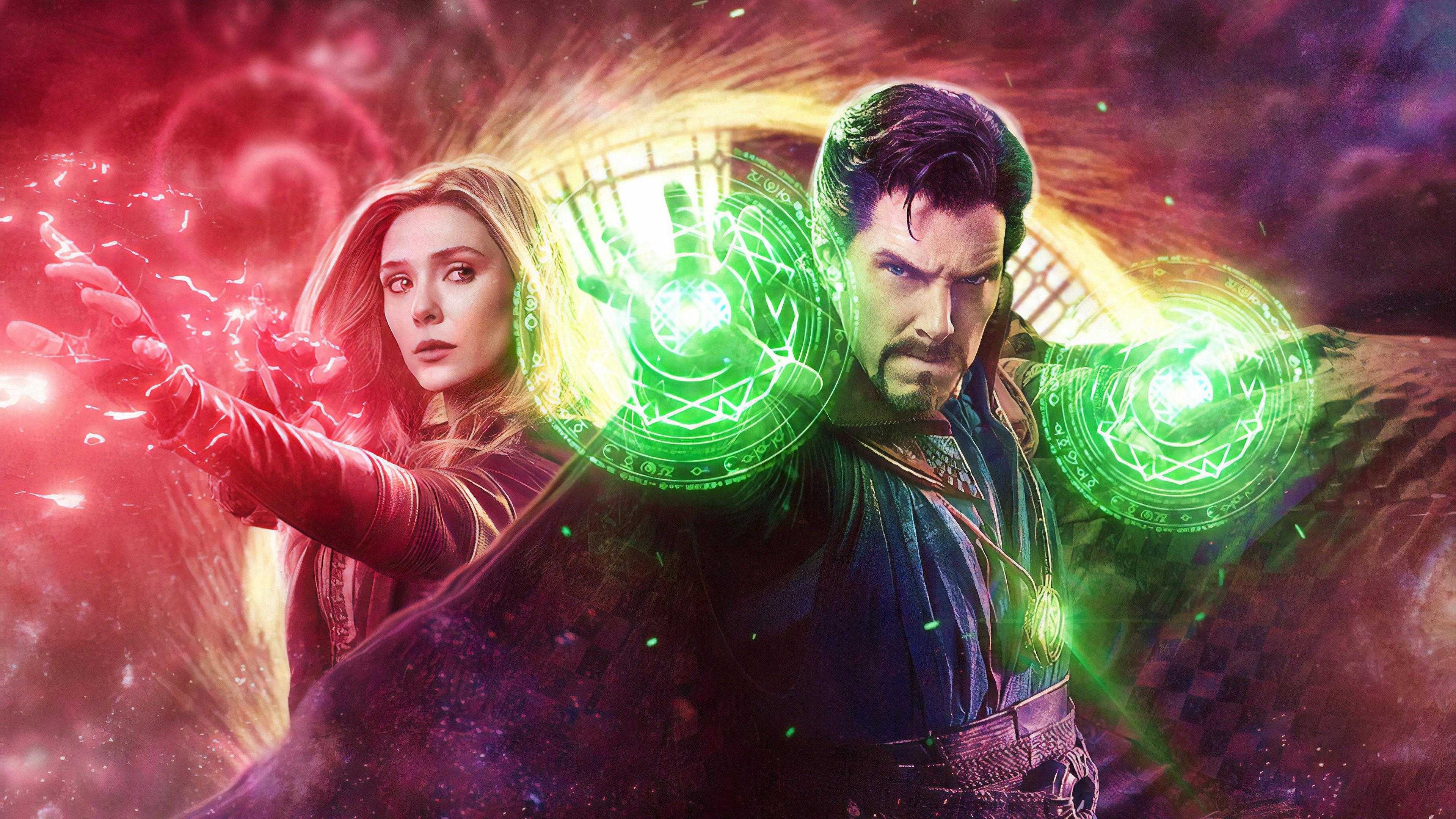 Doctor Strange, Scarlet Witch Wallpaper, 3840x2160 4K Desktop