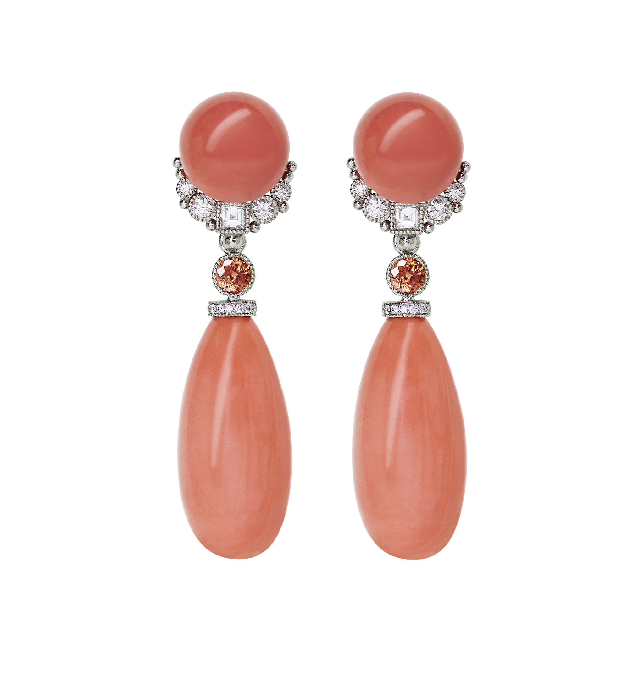 Earrings, Red Coral Wallpaper, 2050x2160 HD Phone