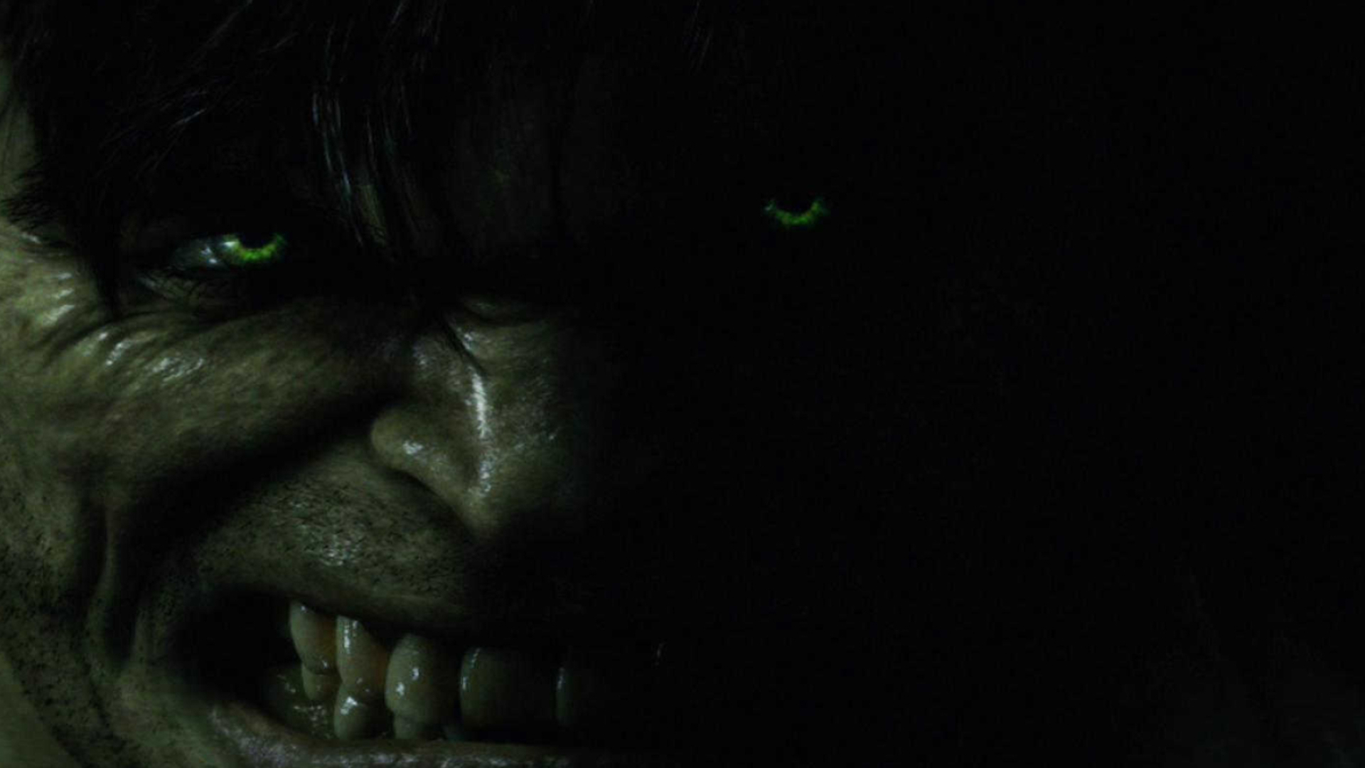 Hulk, Close up, Hulk's face, Intense expression, 1920x1080 Full HD Desktop