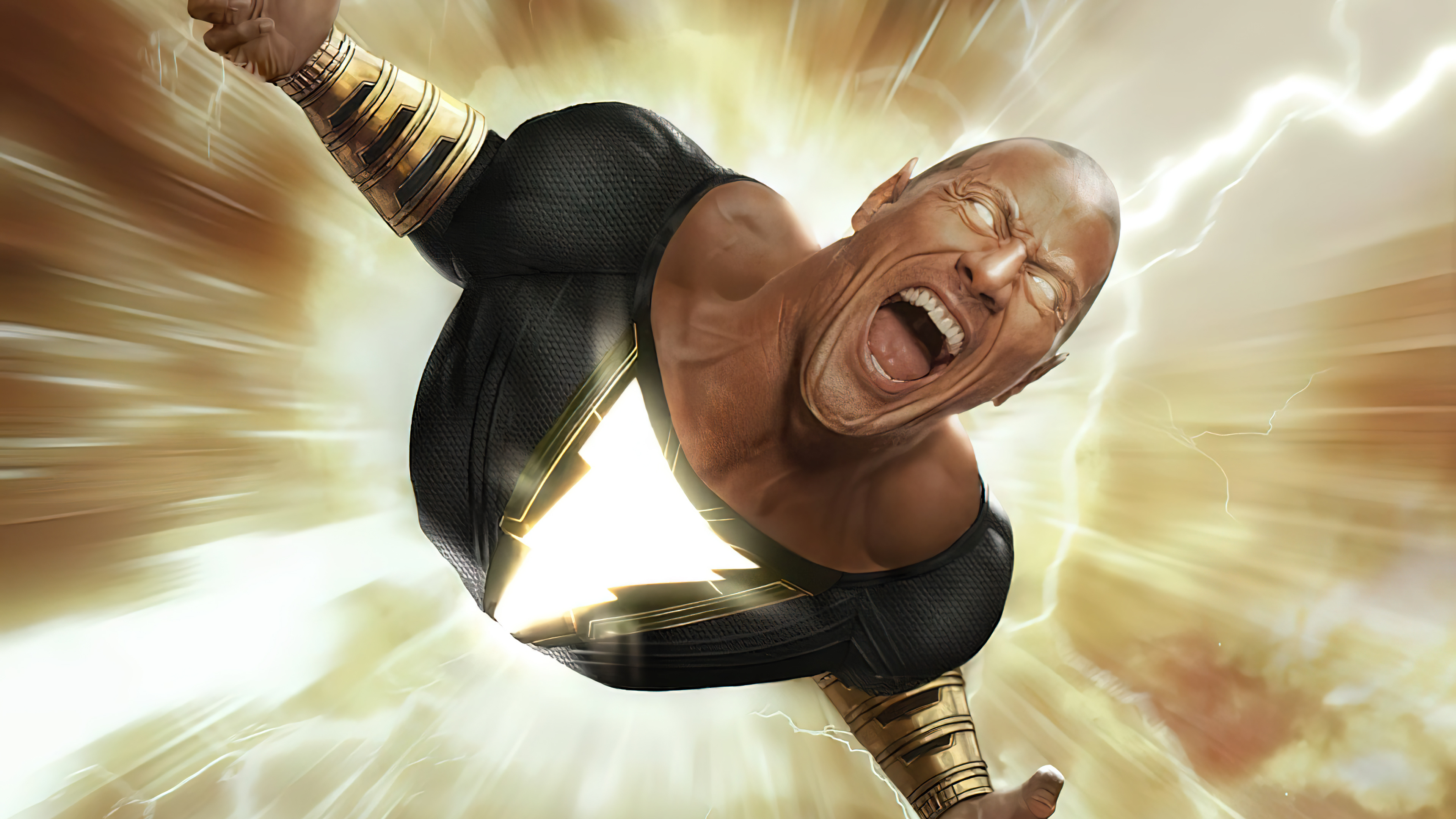 Black Adam, Dwayne Johnson, Movie desktop wallpaper, 4K resolution, 3840x2160 4K Desktop
