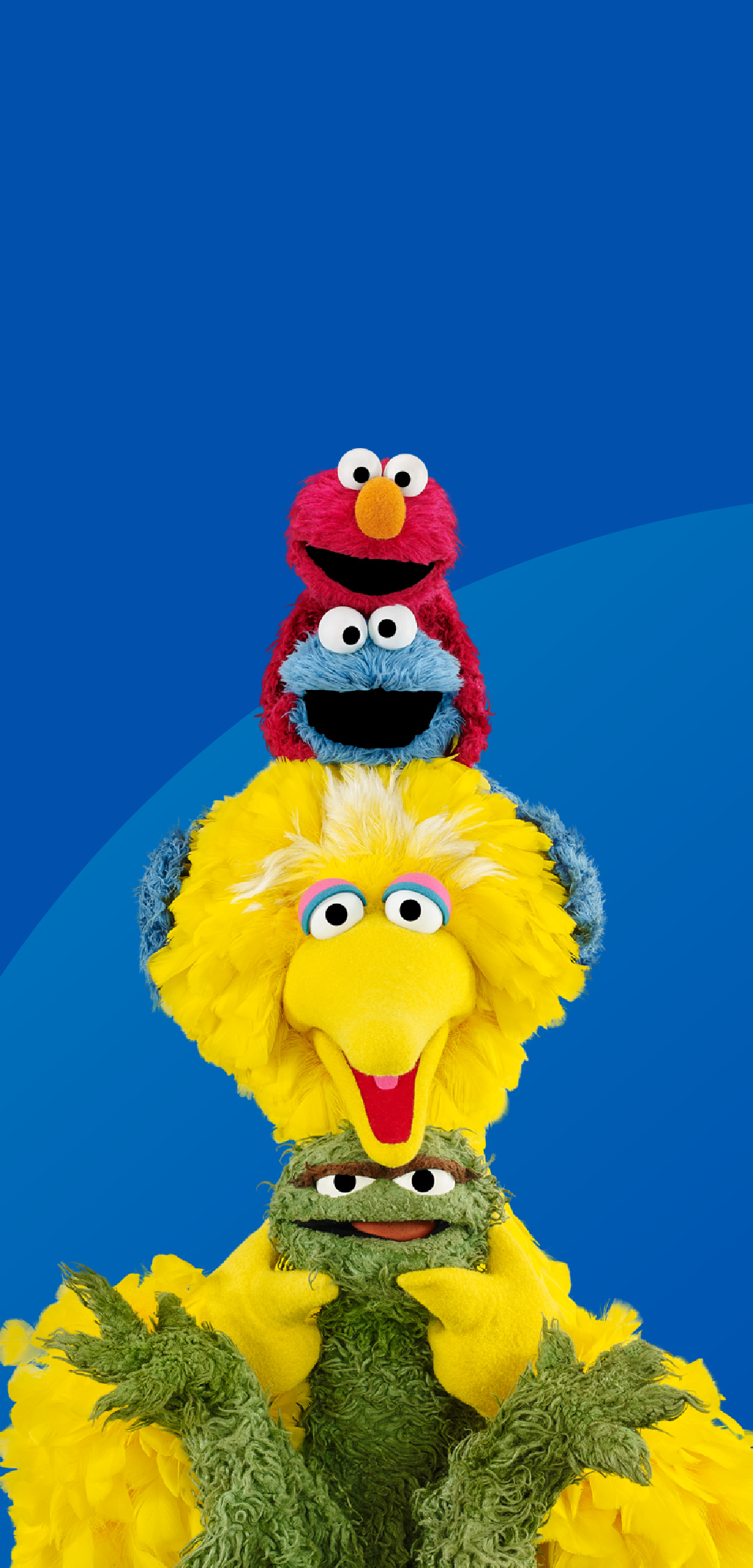 Sesame Street Animation, Popular wallpaper collection, Vibrant backgrounds, Fan-favorite characters, 1080x2250 HD Phone