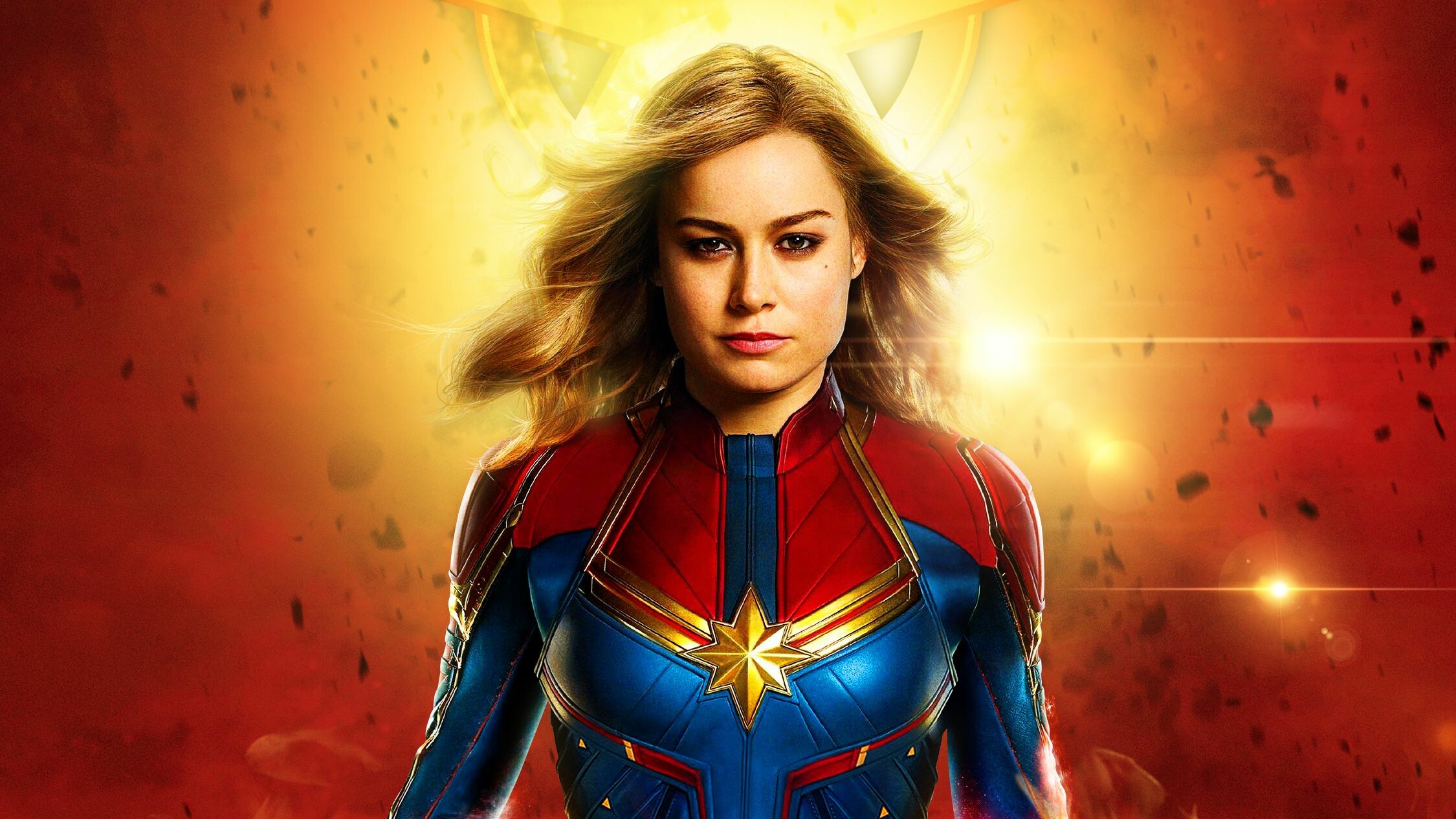 Captain Marvel HD wallpapers, Superhero film, Marvel Girls, Carol Danvers, 2250x1270 HD Desktop