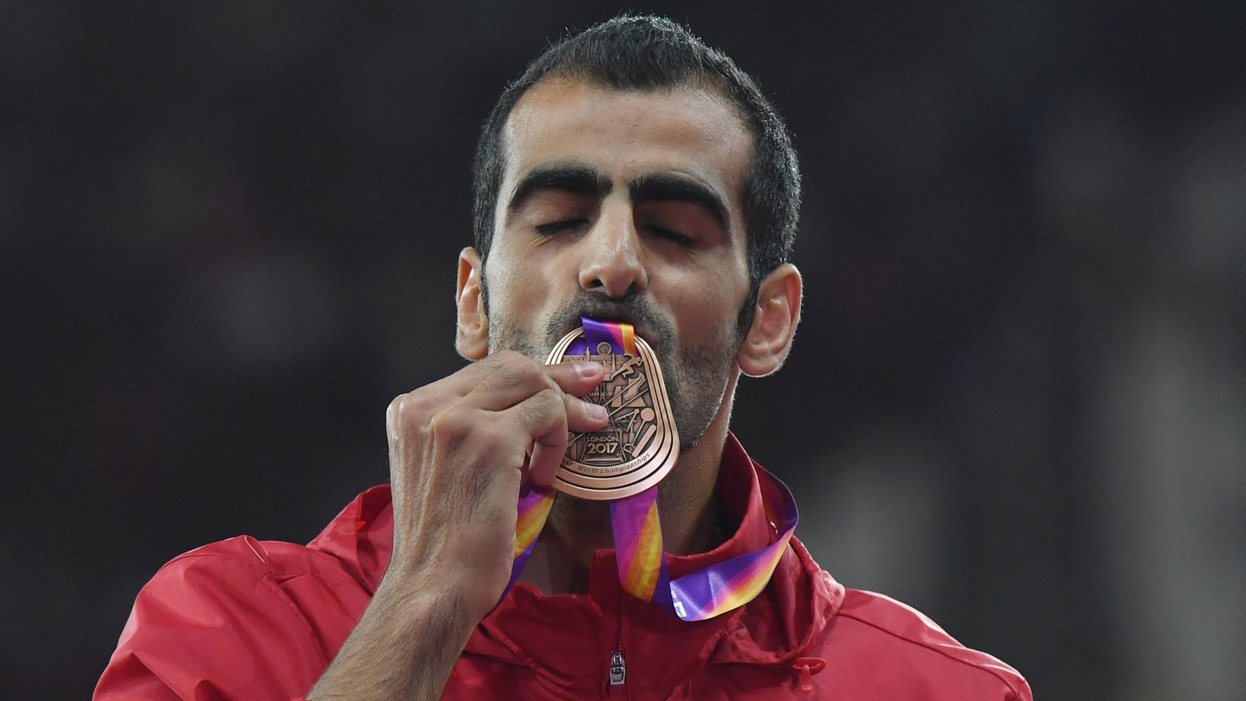 Majd Eddin Ghazal, Free image download, Syrian sportsman, Memorable moment, 2560x1440 HD Desktop