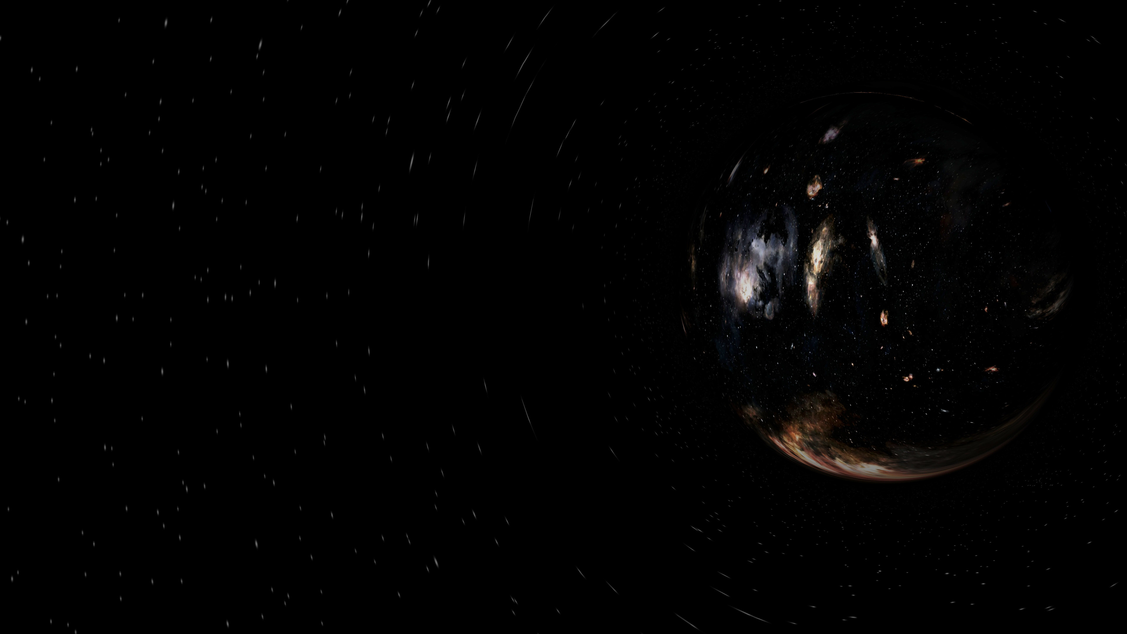Lensing effect, Wormhole (Interstellar) Wallpaper, 3840x2160 4K Desktop
