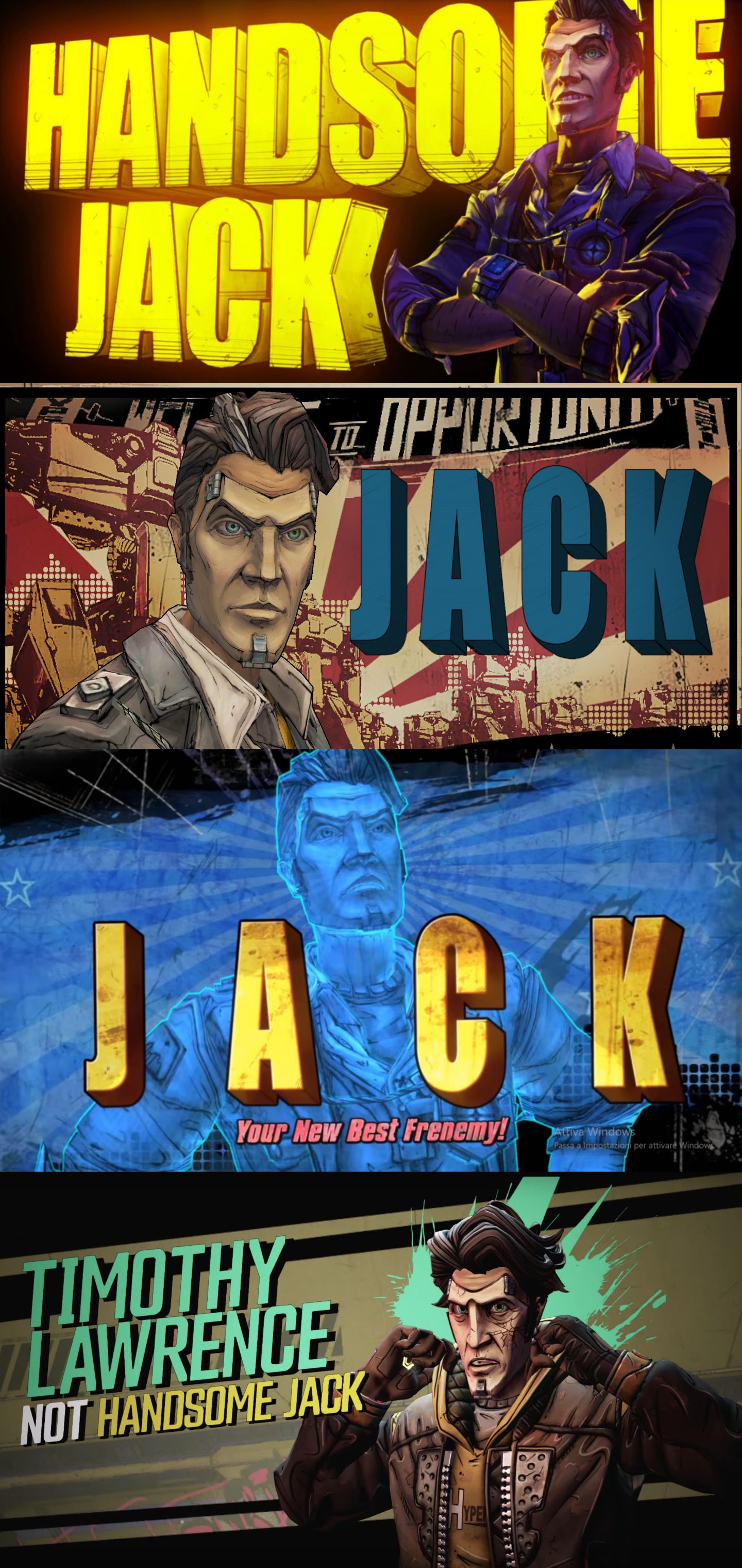 Handsome Jack, Borderlands antagonist, High-resolution wallpaper, Rborderlandspresequel, 1440x3040 HD Phone