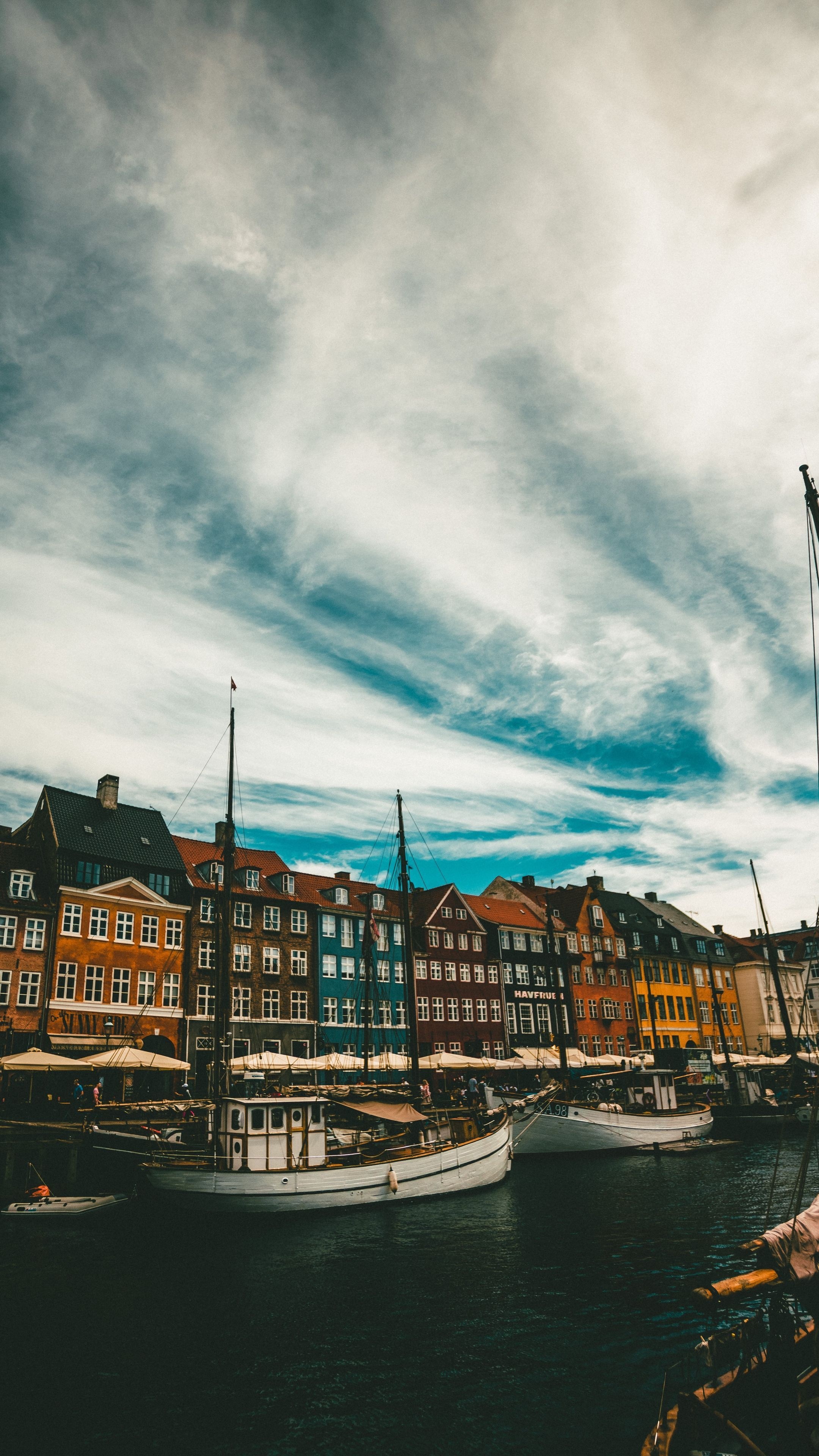 Nyhavn, Europe Wallpaper, 2160x3840 4K Phone