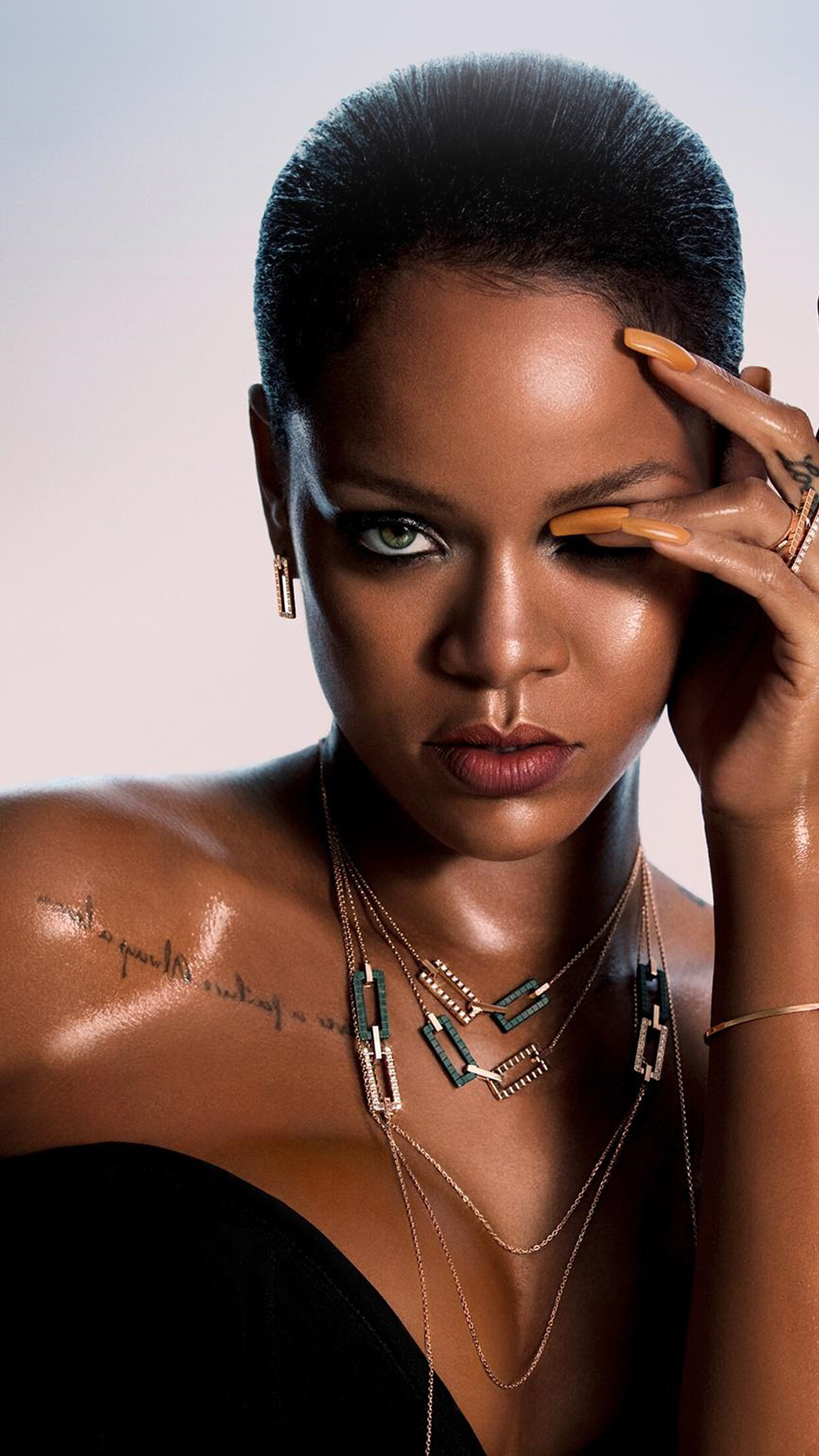 Rihanna, Talented musician, Daring fashion choices, Sensual appeal, 1250x2210 HD Phone