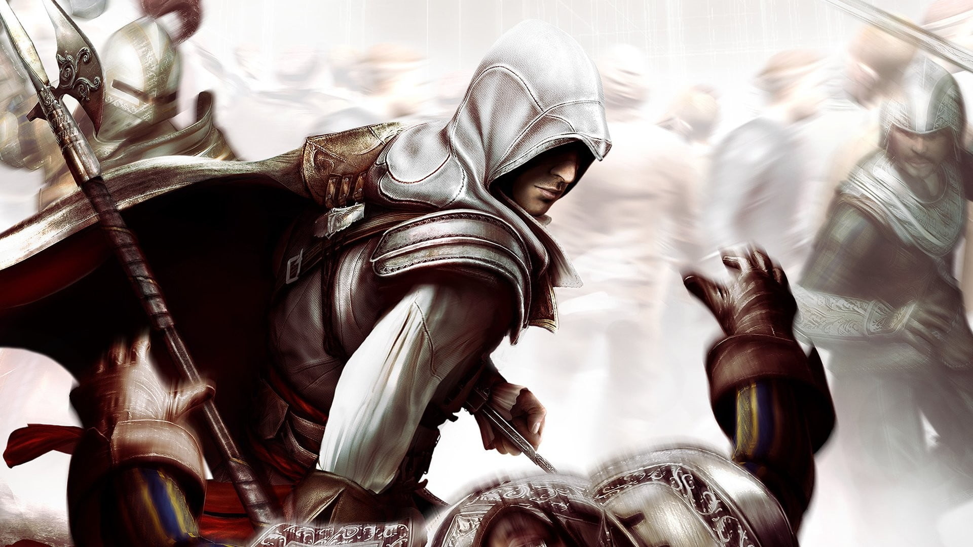 Ezio Auditore da Firenze, Assassin's Creed II, Florentine Renaissance guards, Full HD Desktop wallpaper