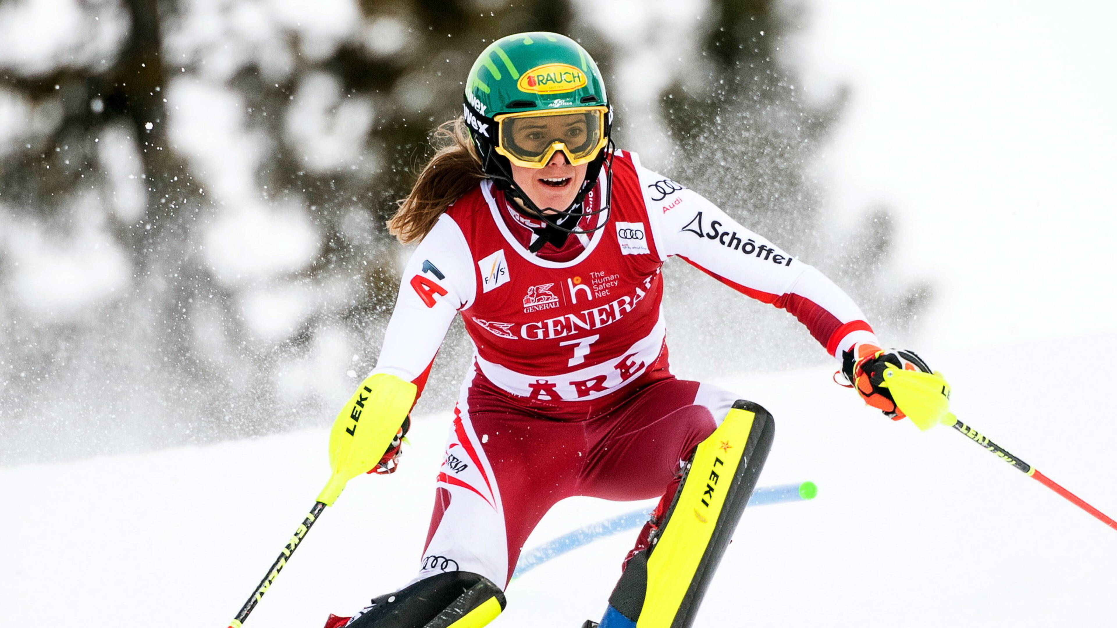 Katharina Liensberger, World champion, First World Cup win, Austrian pride, 3840x2160 4K Desktop