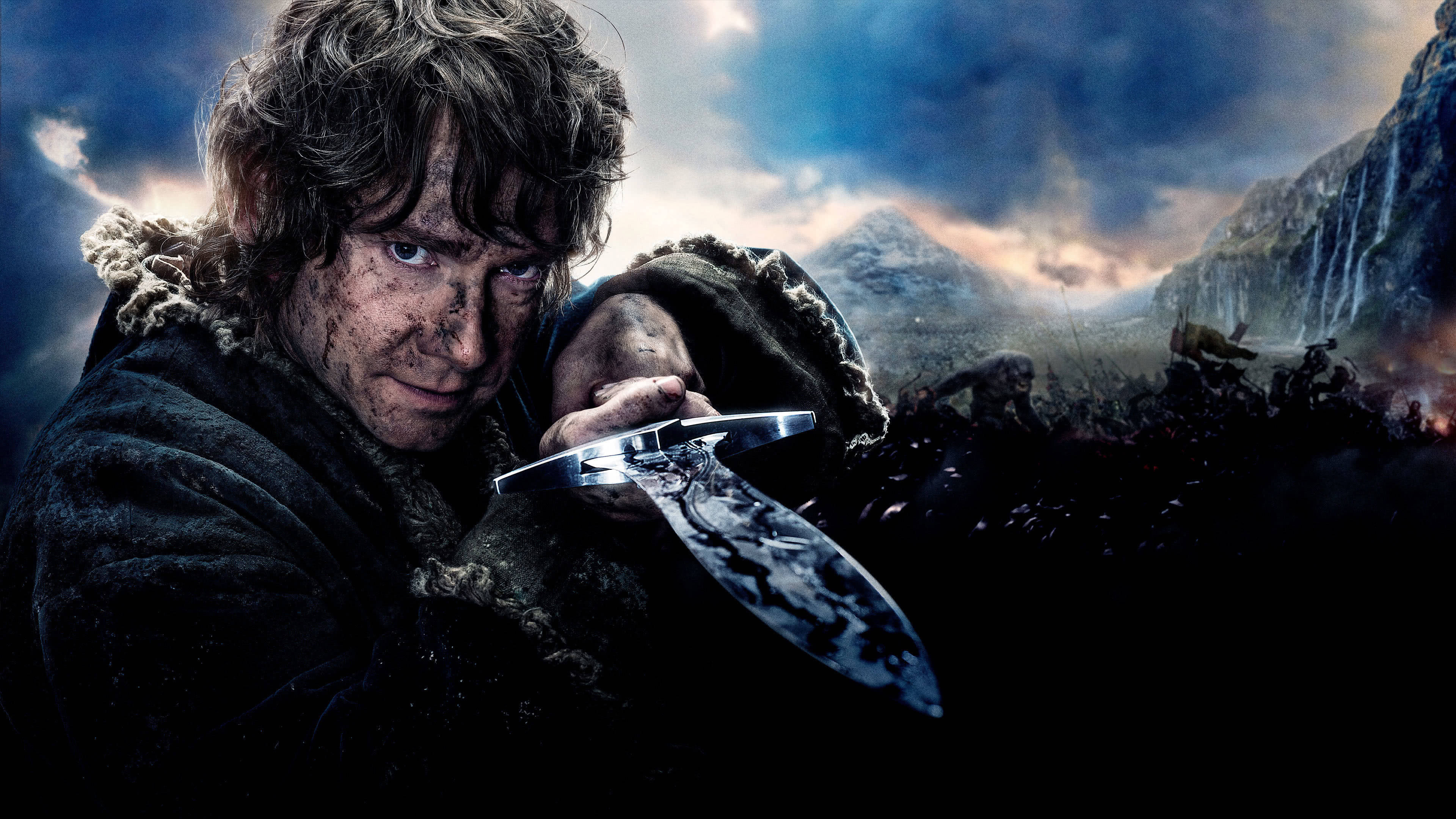 Bilbo Baggins, Sting sword, UHD 4K wallpaper, High-quality image, 3840x2160 4K Desktop