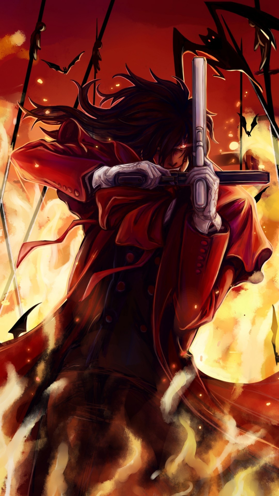 Hellsing, Alucard wallpaper, Mysterious, Dark, 1080x1920 Full HD Phone