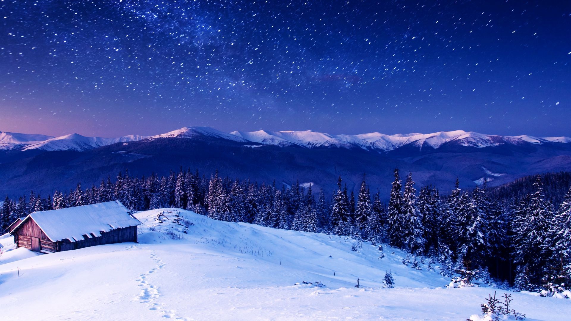 Carpathian mountains, Mountain Night Wallpaper, 1920x1080 Full HD Desktop