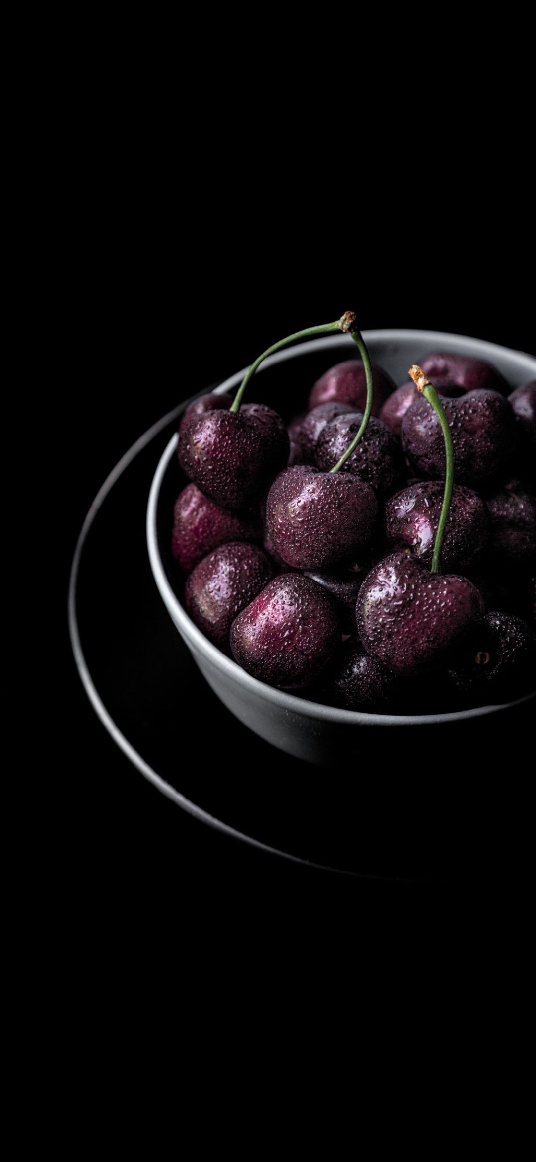 Amoled cherry wallpaper, Stunning 1080x2340 pixels, Downloadable delight, Vibrant and bold, 1080x2340 HD Phone