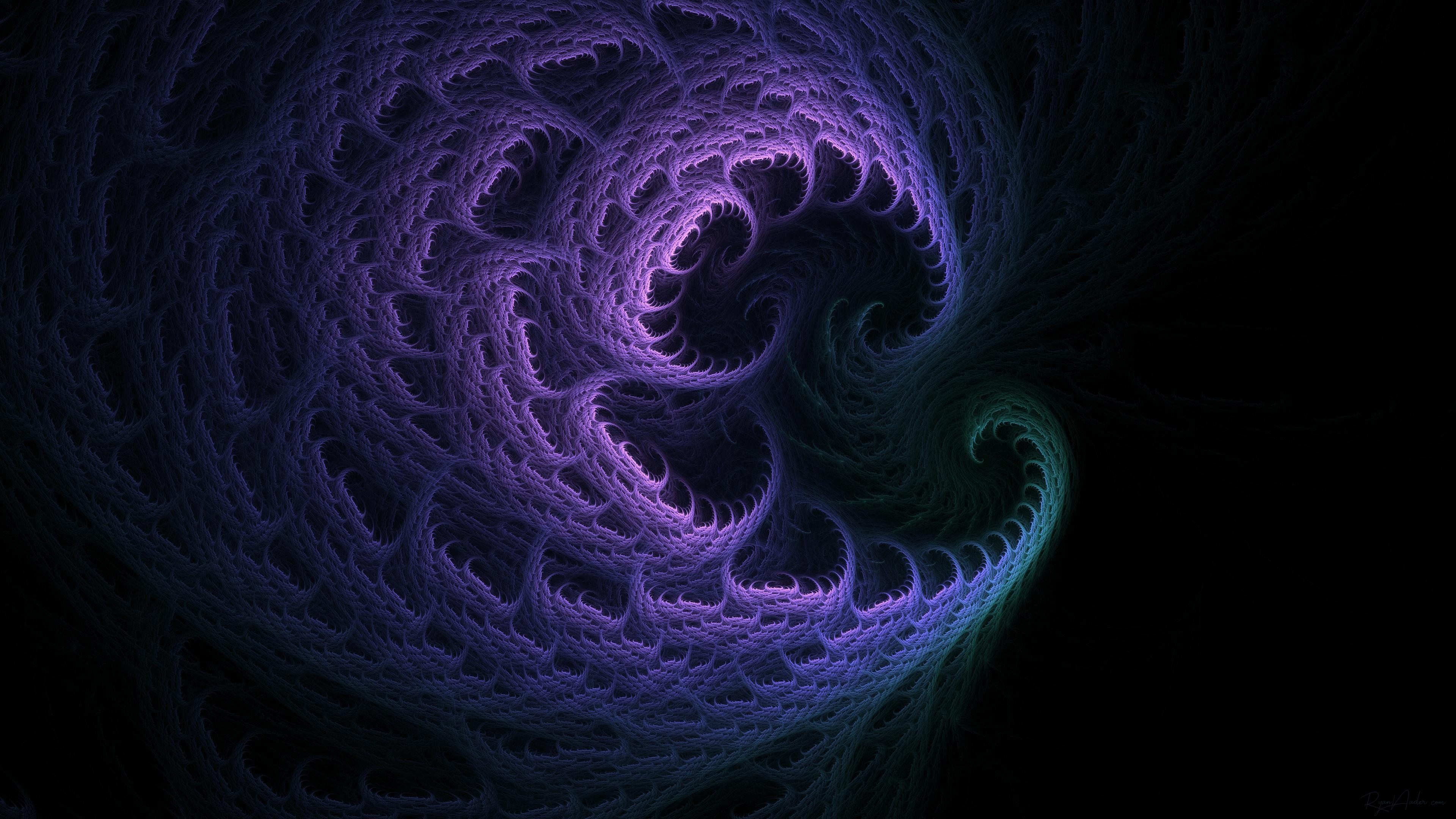 Curls, Fractals Wallpaper, 3840x2160 4K Desktop