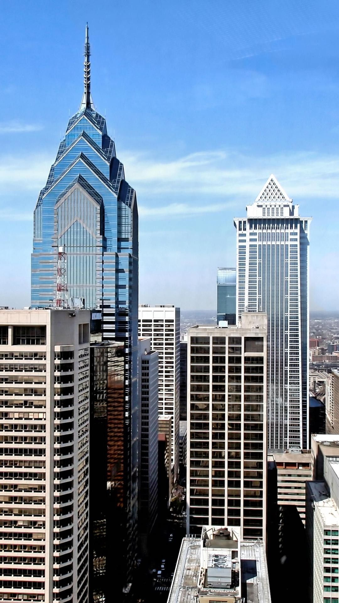 Philly Skyline, Philadelphia, iPhone wallpapers, HD, 1080x1920 Full HD Phone